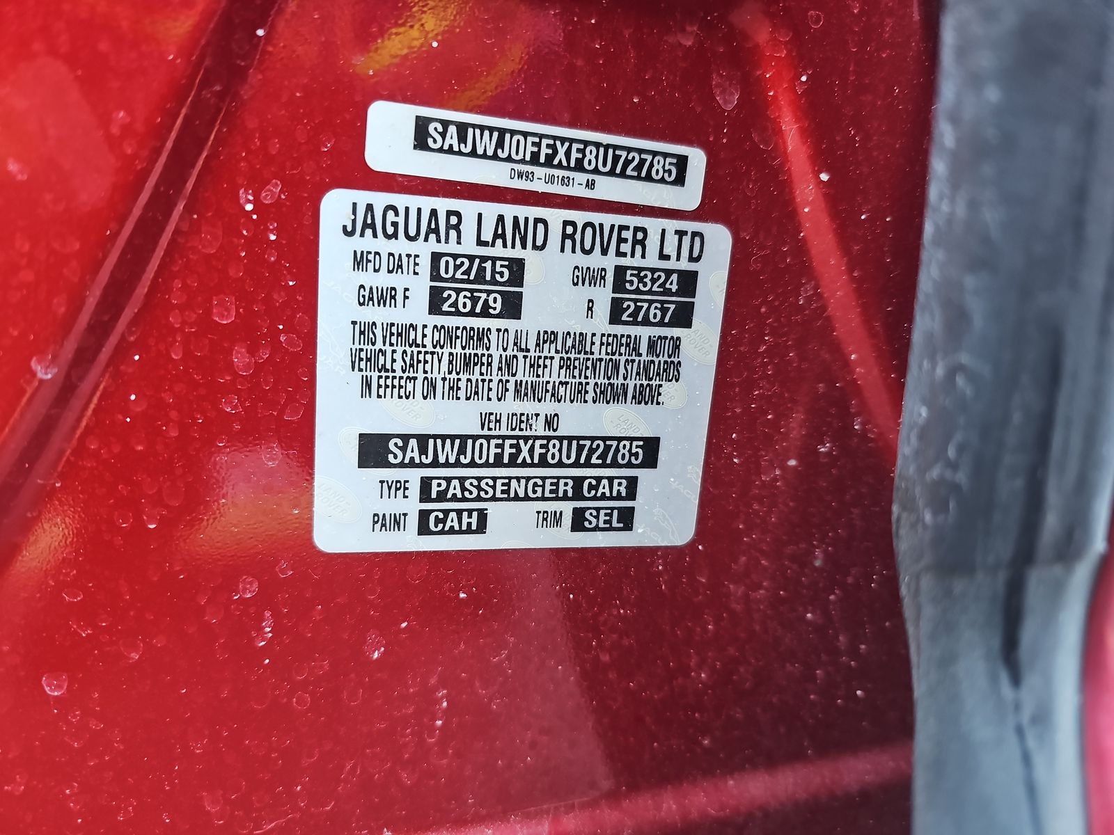 2015 Jaguar XF 3.0 Portfolio AWD