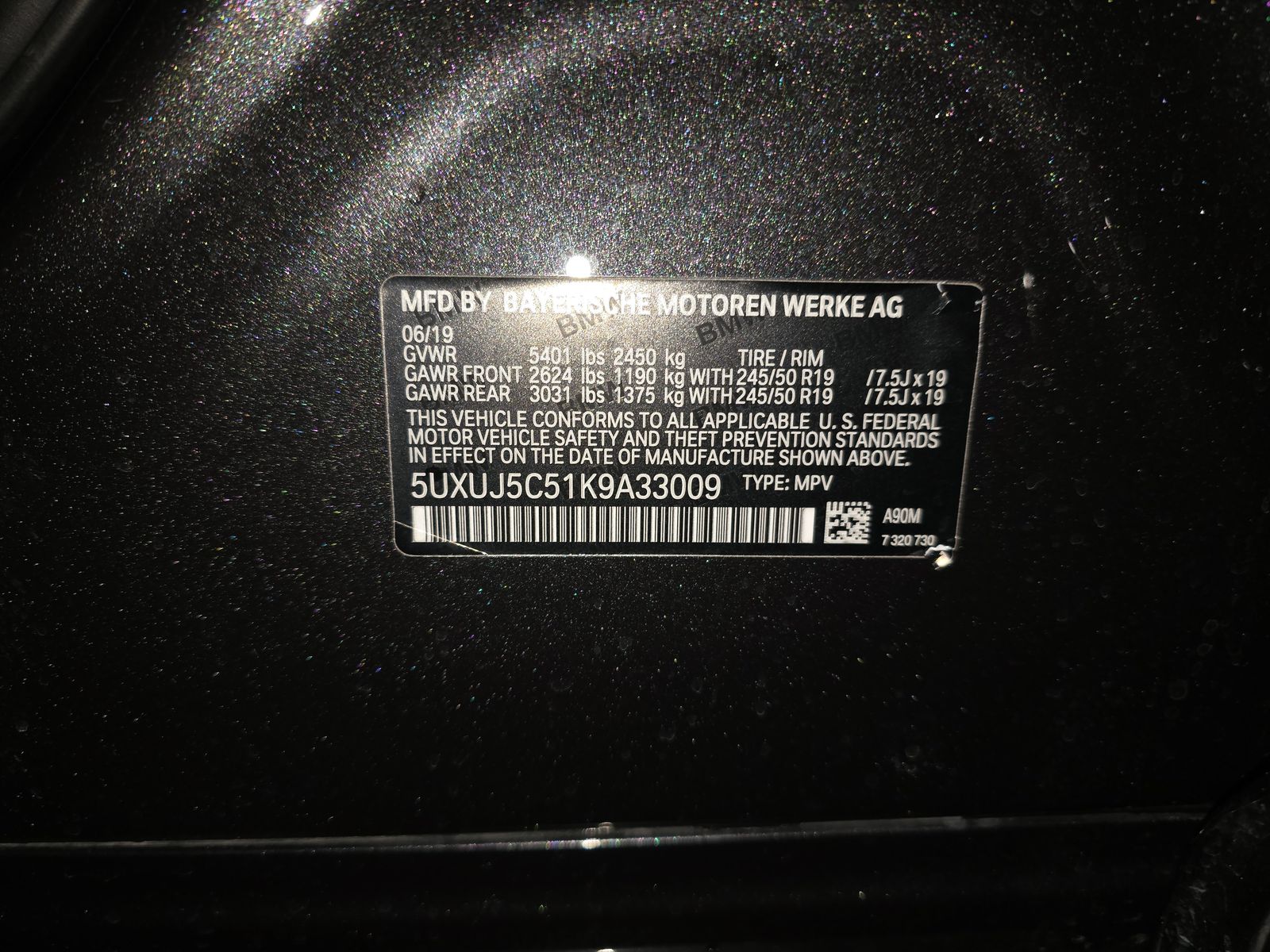 2019 BMW X4 M40i AWD