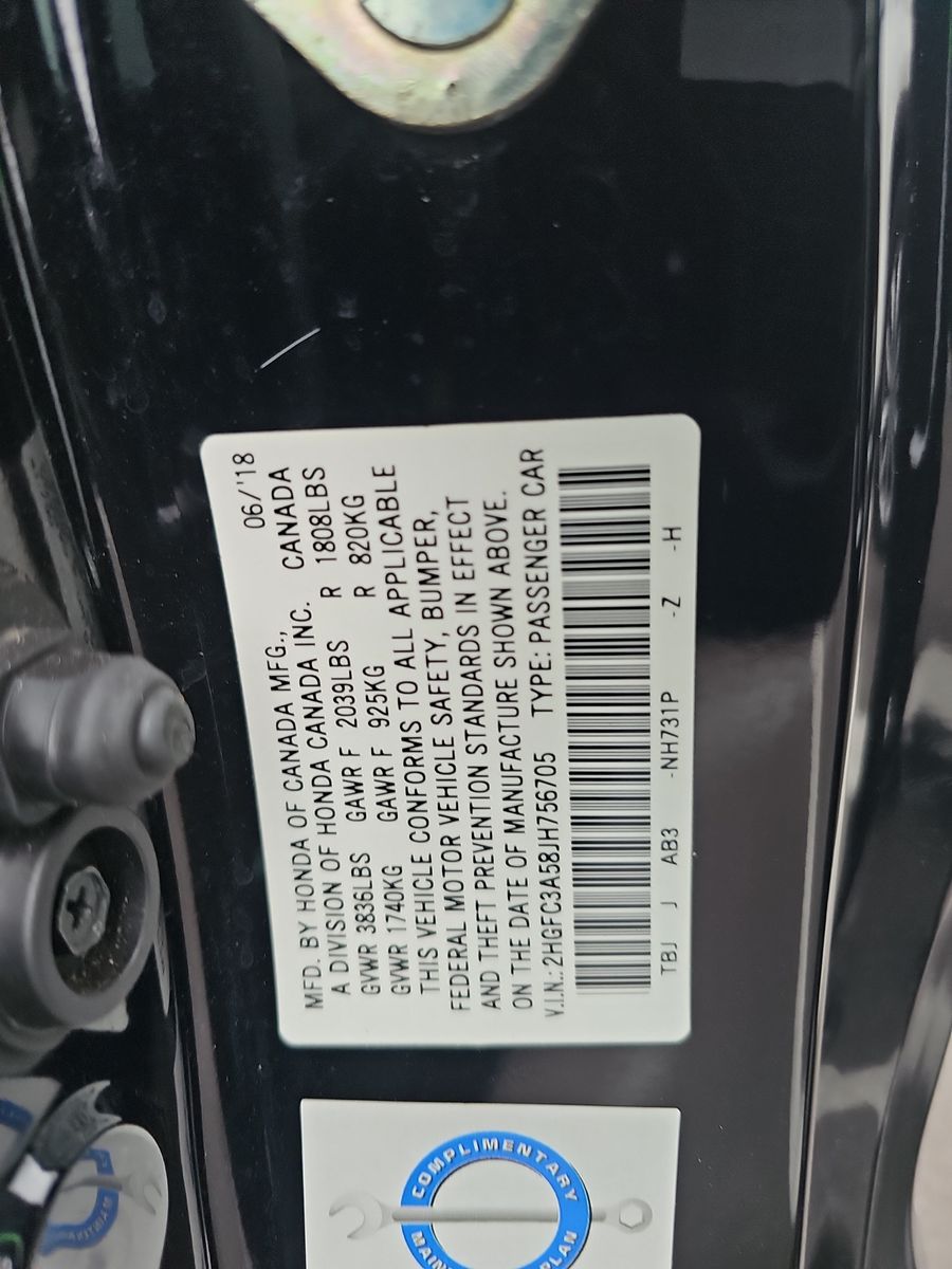 2018 Honda Civic Coupe Si FWD