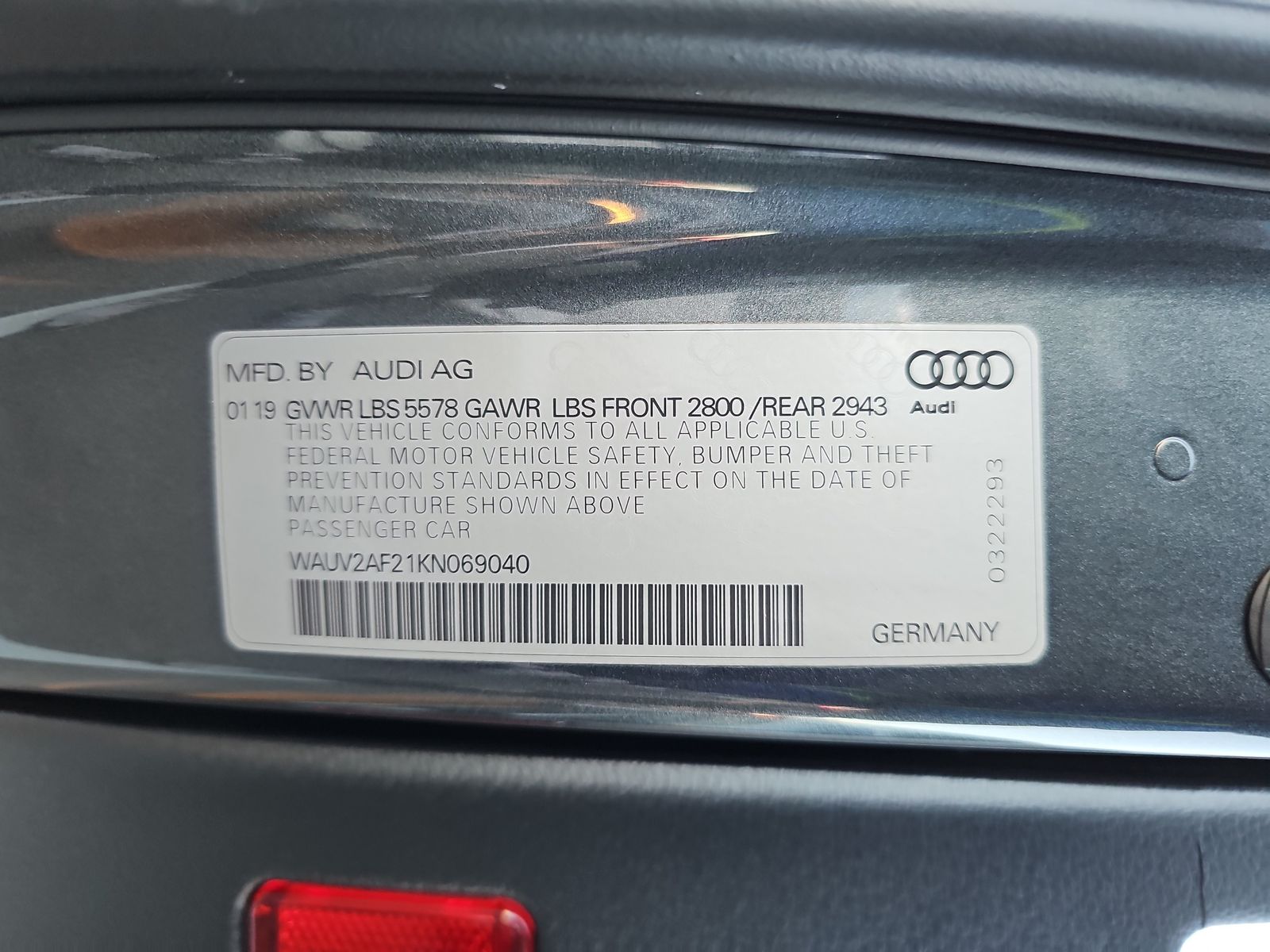 2019 Audi A7 3.0T Prestige AWD