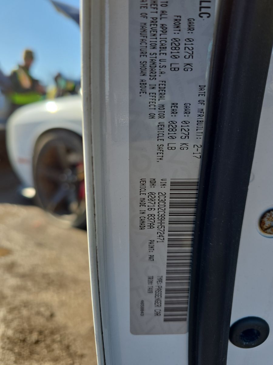 2017 Dodge Challenger SRT Hellcat RWD