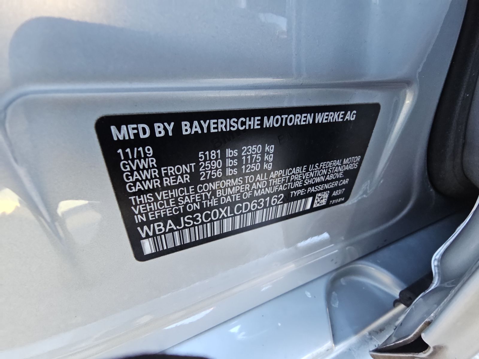 2020 BMW 5 Series 540i xDrive AWD