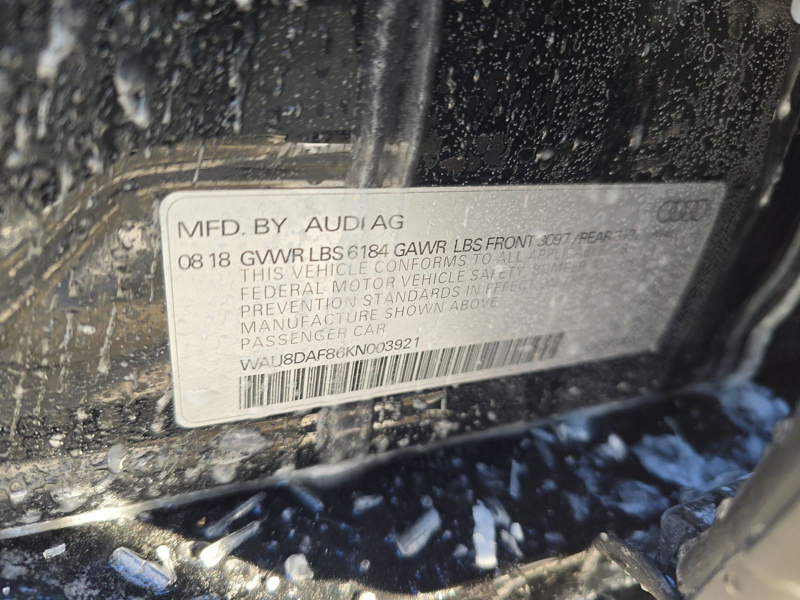 2019 Audi A8 L 3.0T AWD