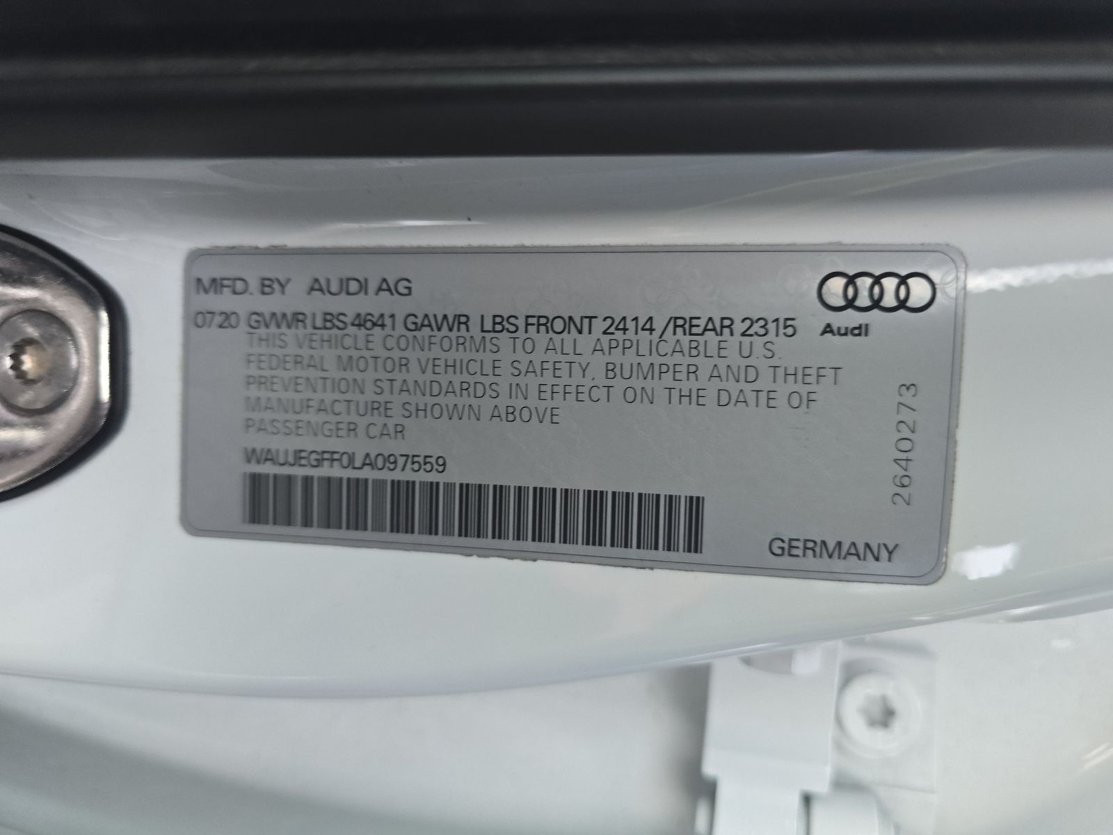 2020 Audi A3 2.0T S line Premium Plus AWD