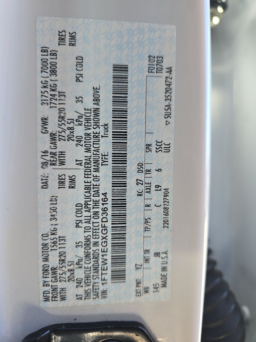 2016 Ford F-150 XLT AWD