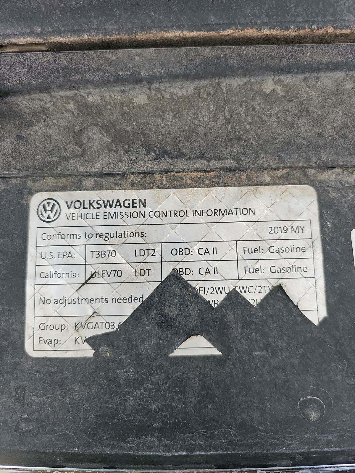 2019 Volkswagen Atlas 3.6L SE FWD
