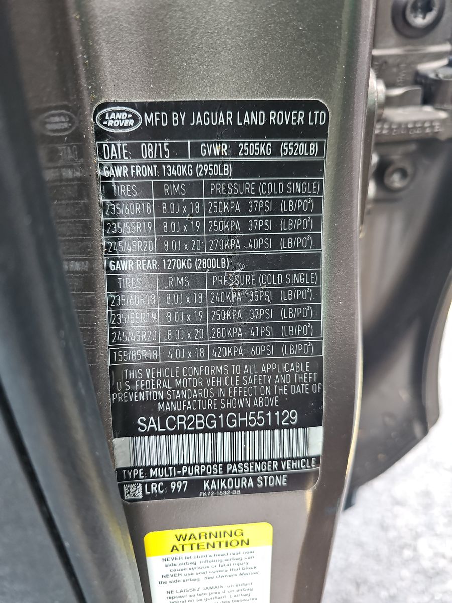 2016 Land Rover Discovery Sport HSE AWD