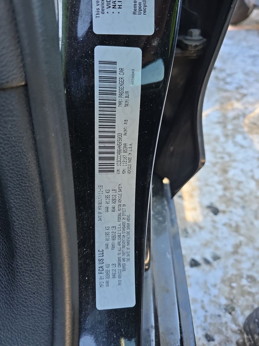 2017 Chrysler 200 Limited Platinum FWD