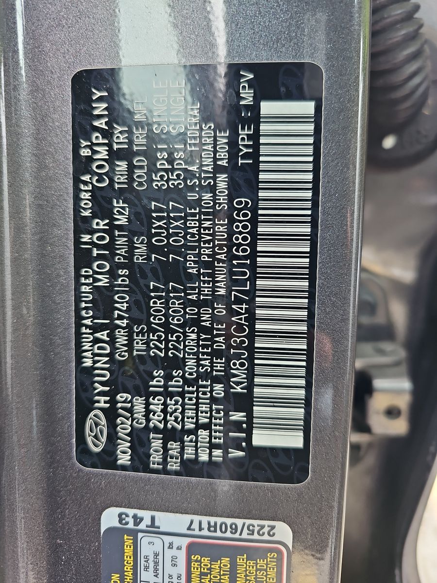 2020 Hyundai Tucson Value AWD