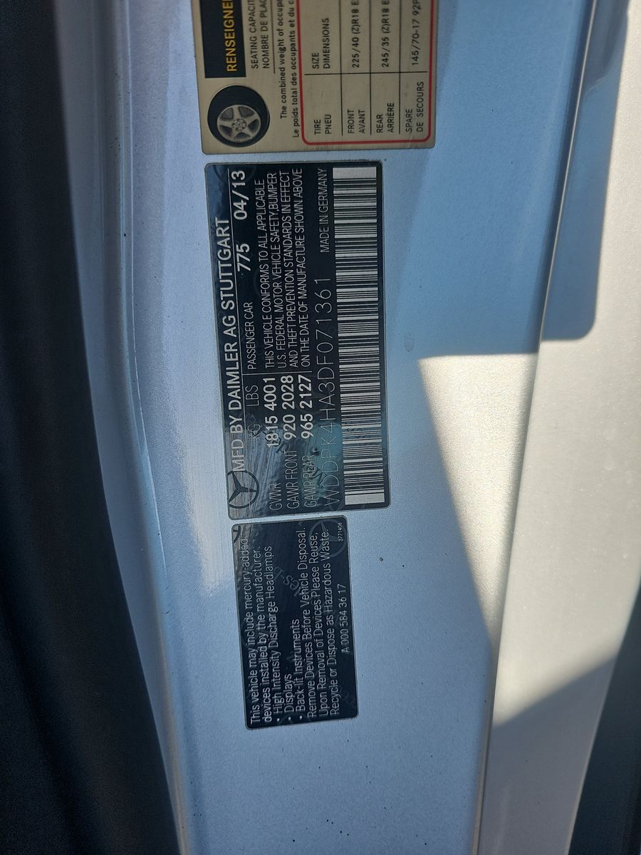 2013 Mercedes-Benz SLK-Class SLK 250 RWD