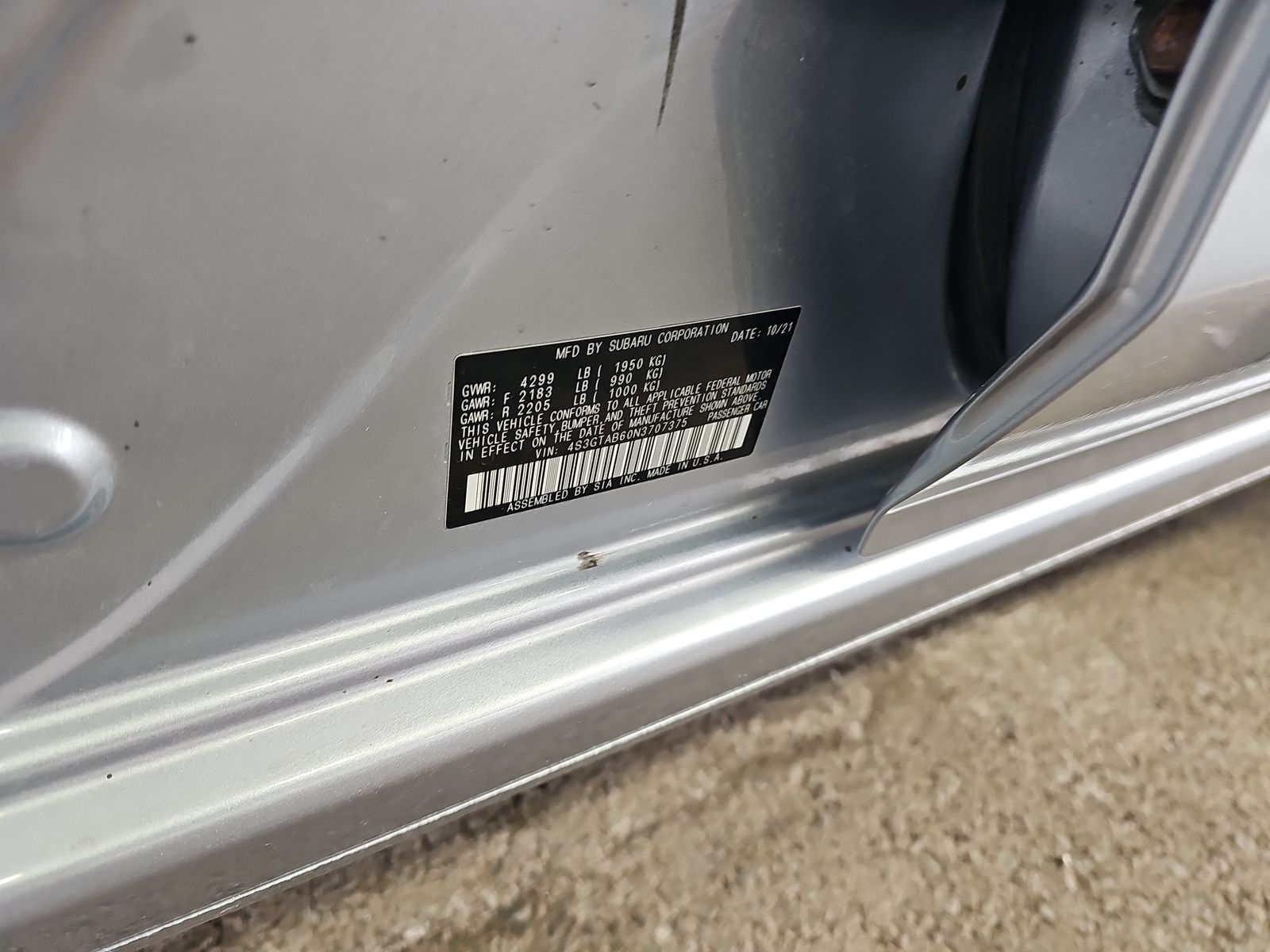 2022 Subaru Impreza 2.0i AWD