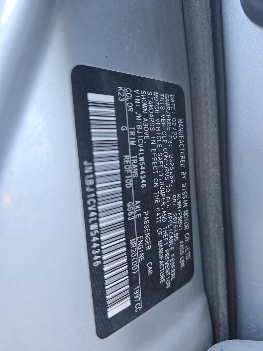 2020 Nissan Rogue Sport S FWD