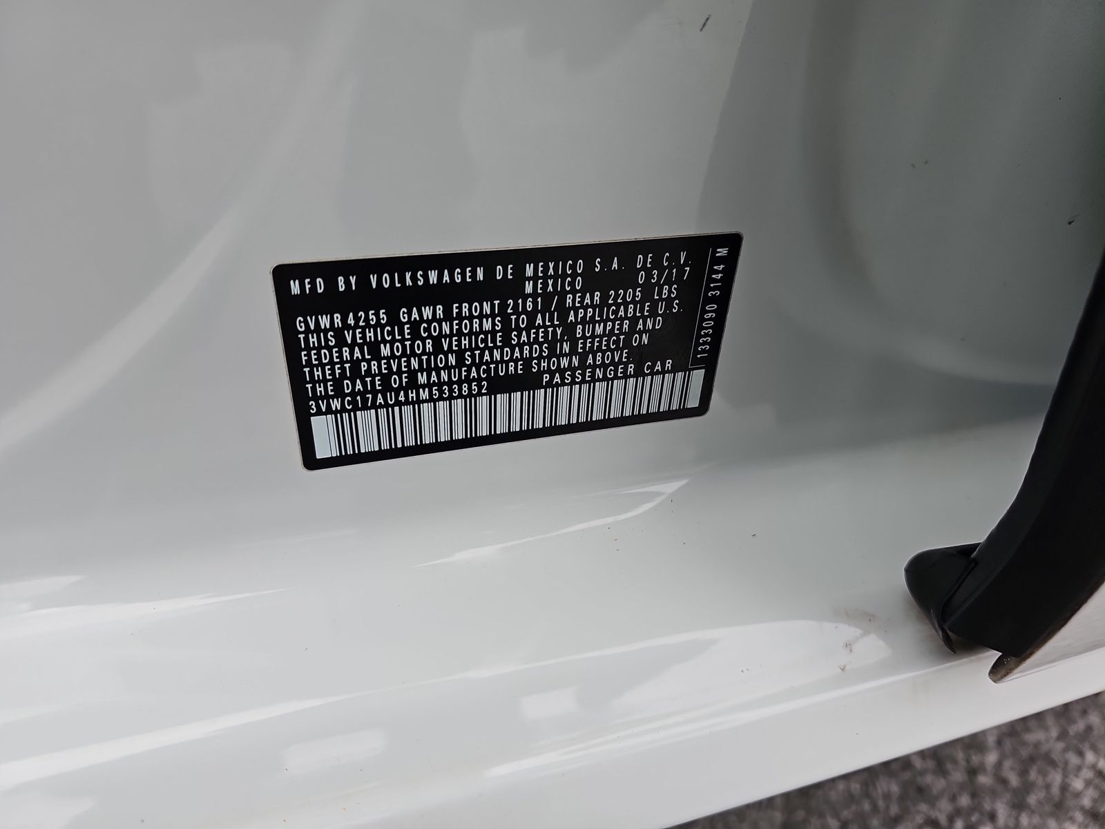 2017 Volkswagen Golf 1.8T S FWD