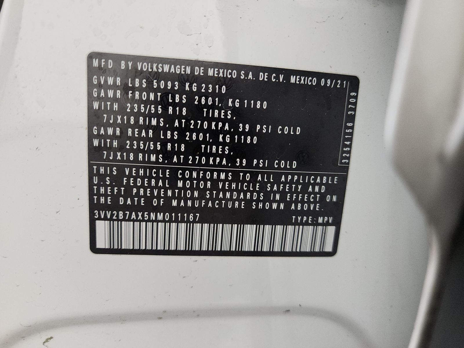 2022 Volkswagen Tiguan 2.0T SE AWD