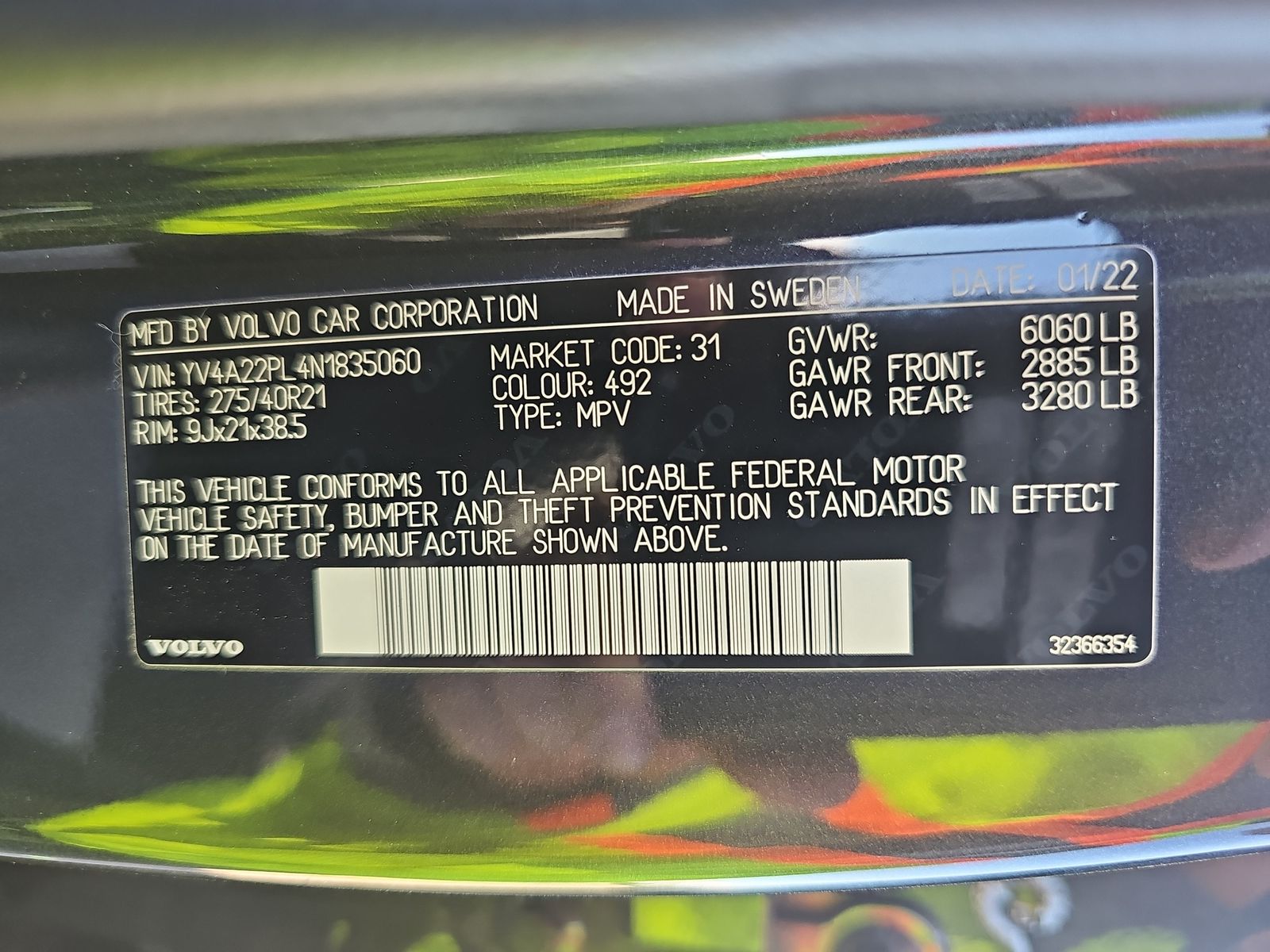 2022 Volvo XC90 T6 Inscription AWD