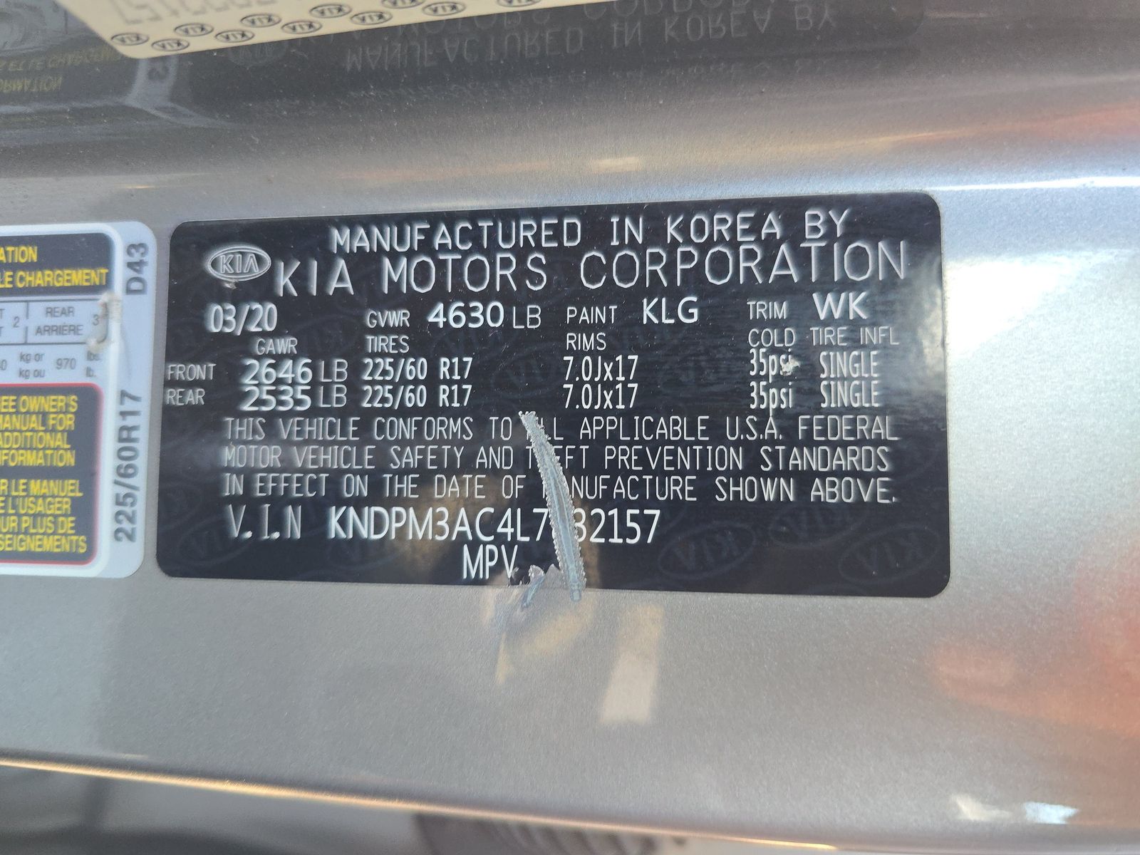2020 Kia Sportage LX FWD
