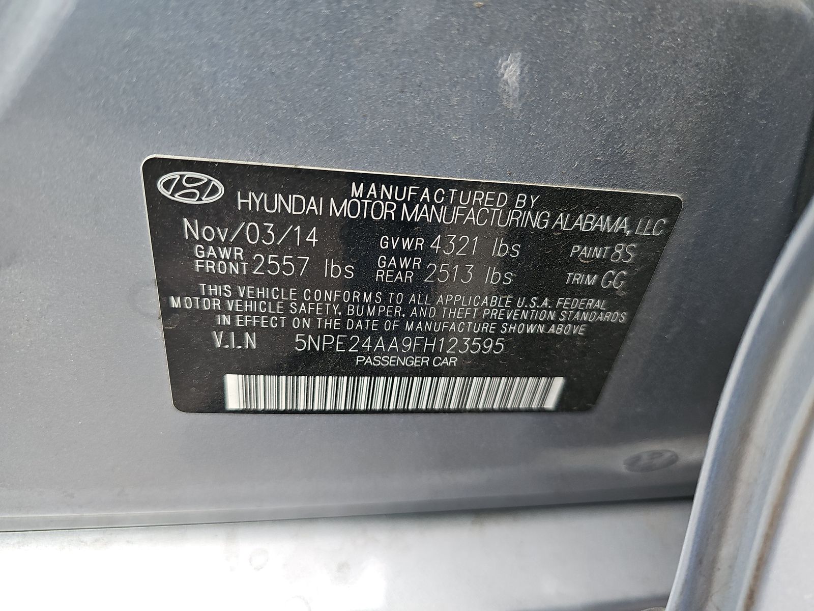 2015 Hyundai Sonata Eco FWD