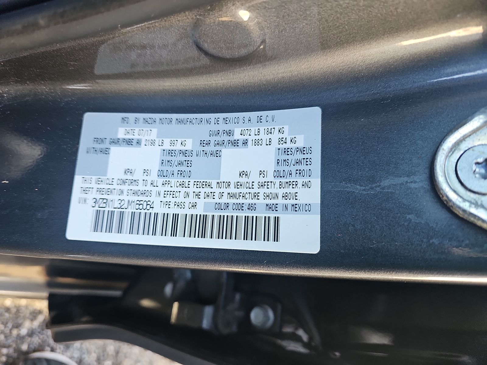 2018 MAZDA MAZDA3 Touring FWD