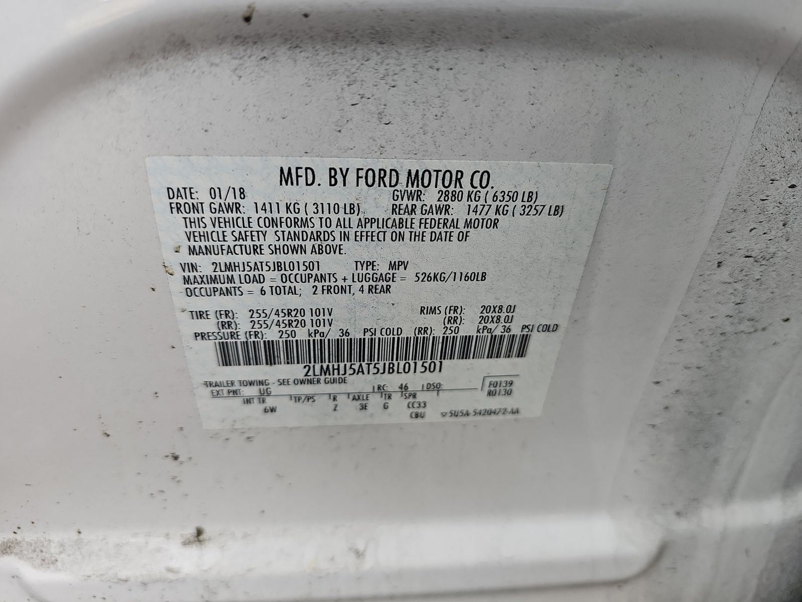 2018 Lincoln MKT Reserve AWD