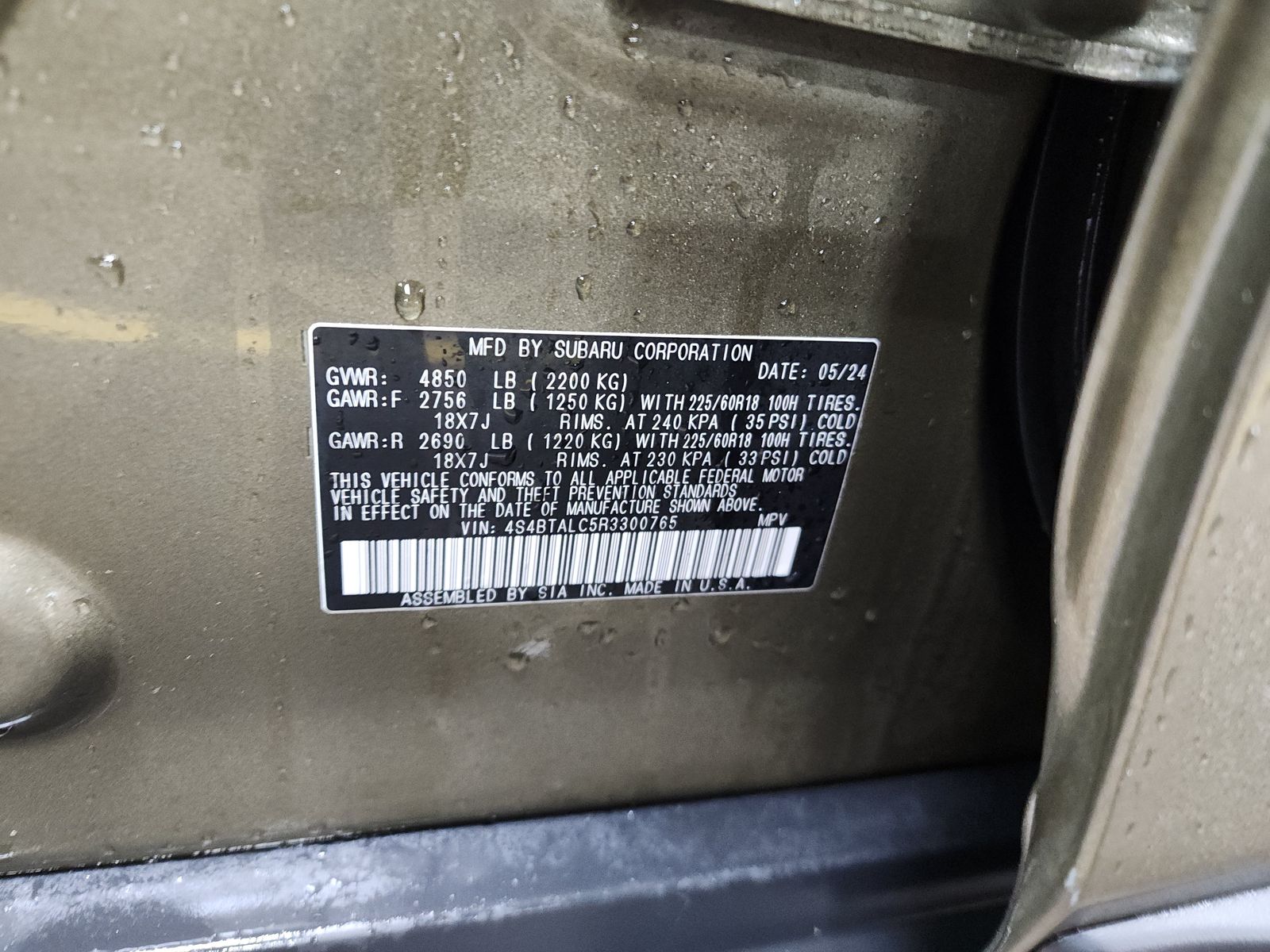 2024 Subaru Outback Onyx Edition AWD