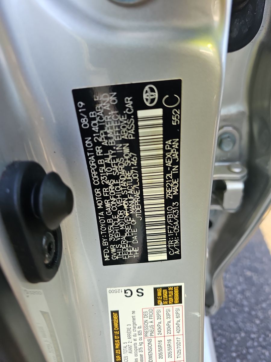 2020 Toyota Corolla LE FWD