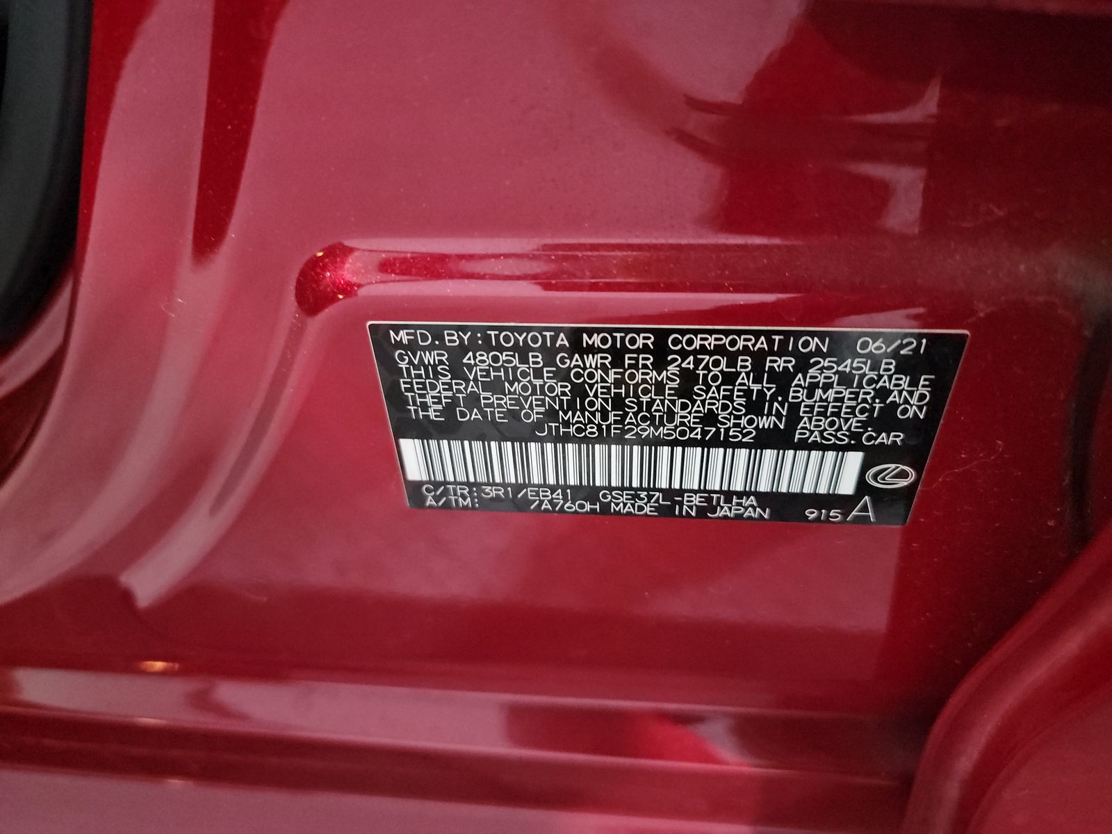 2021 Lexus IS IS 300 AWD