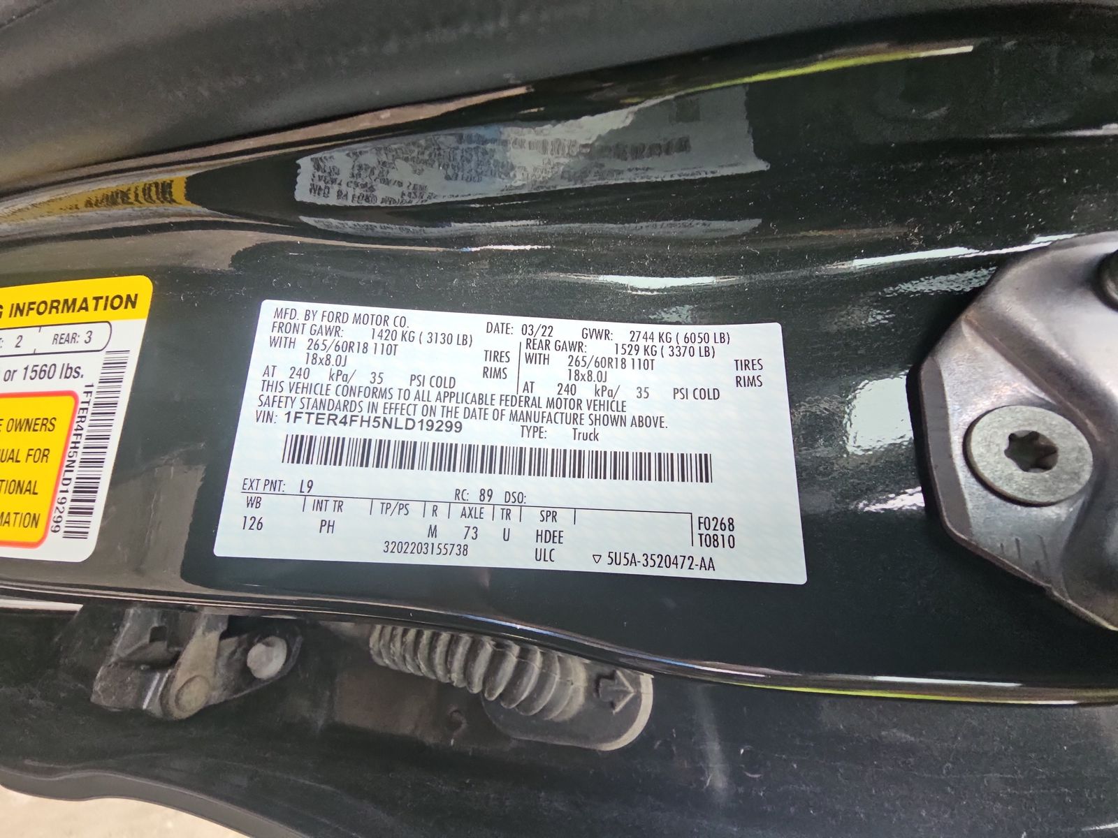 2022 Ford Ranger XLT AWD