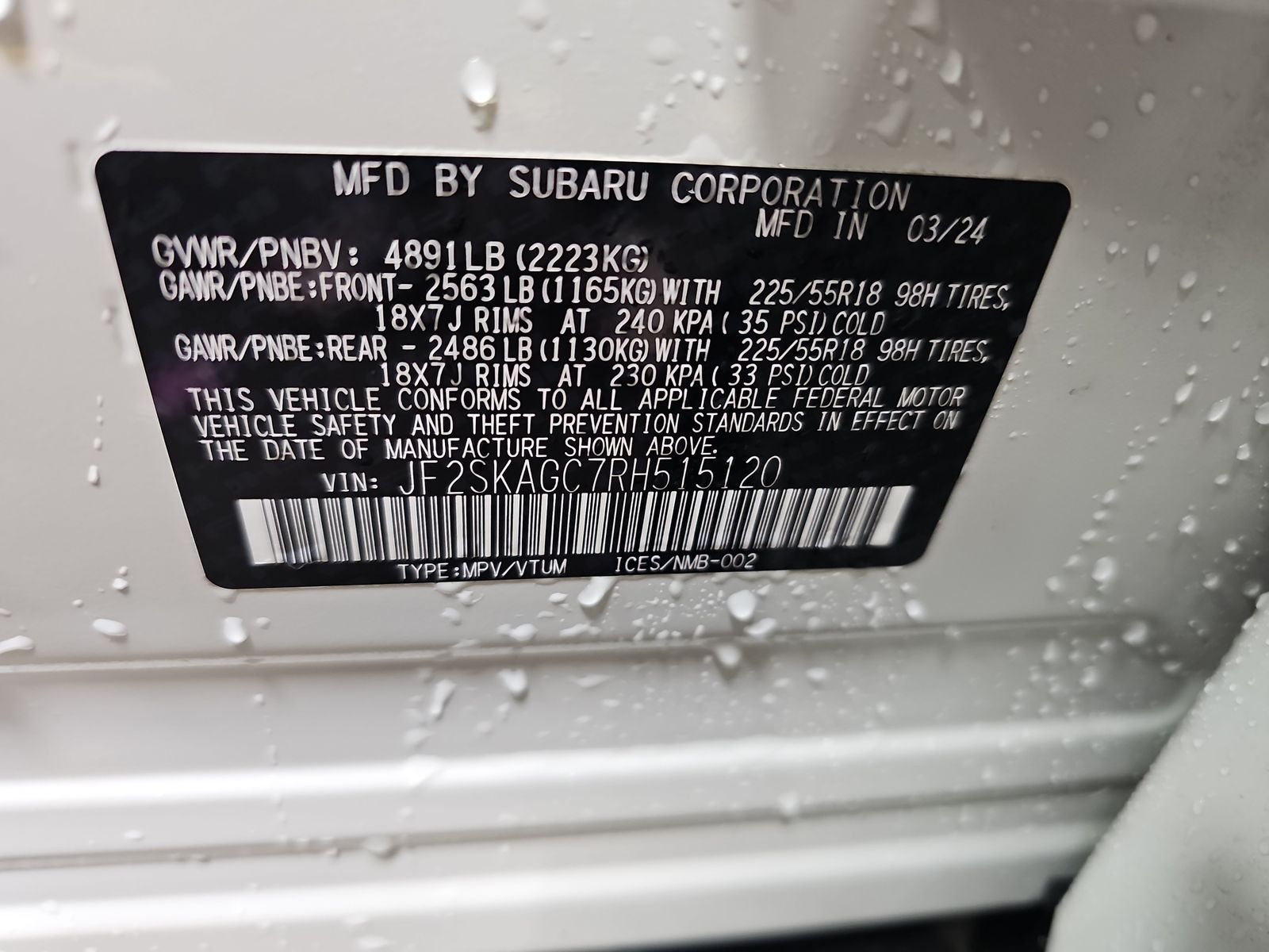 2024 Subaru Forester Sport AWD