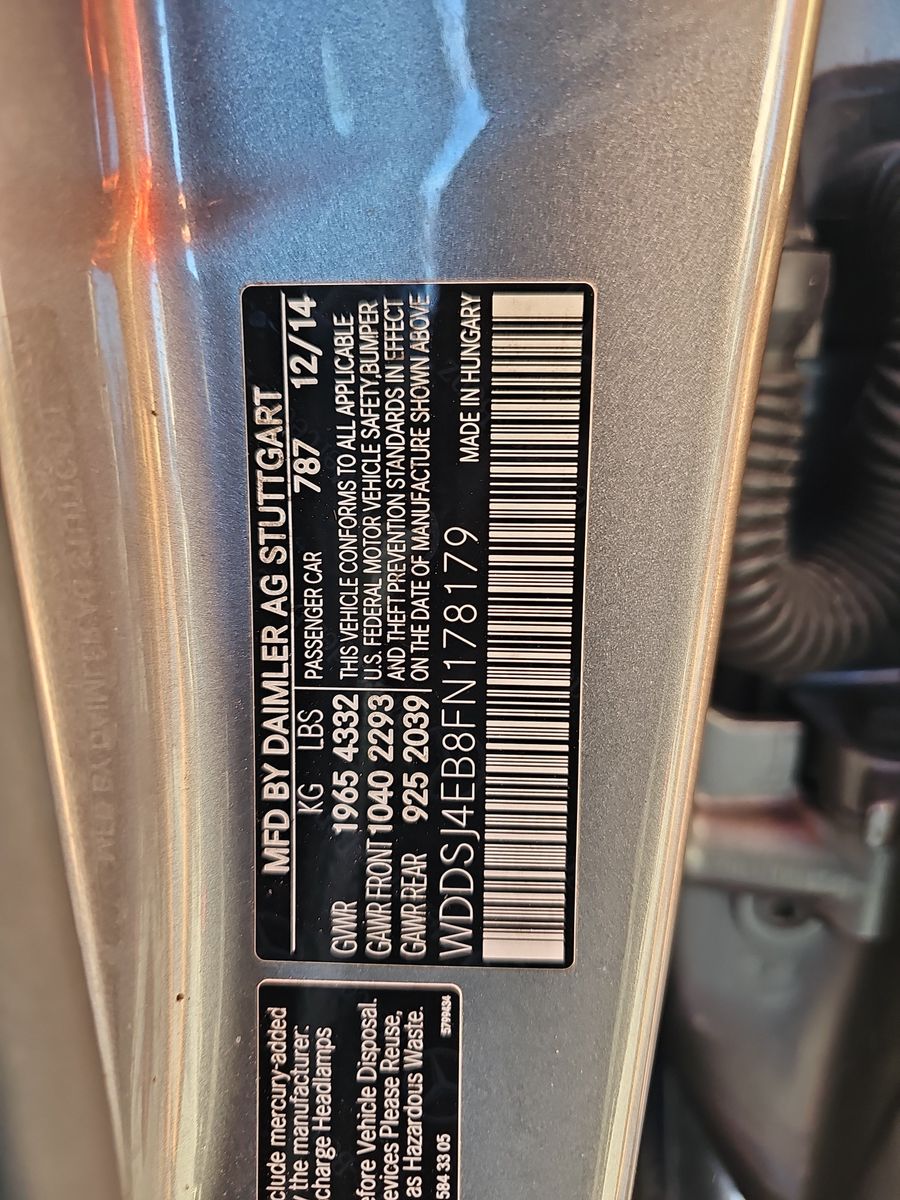 2015 Mercedes-Benz CLA CLA 250 FWD