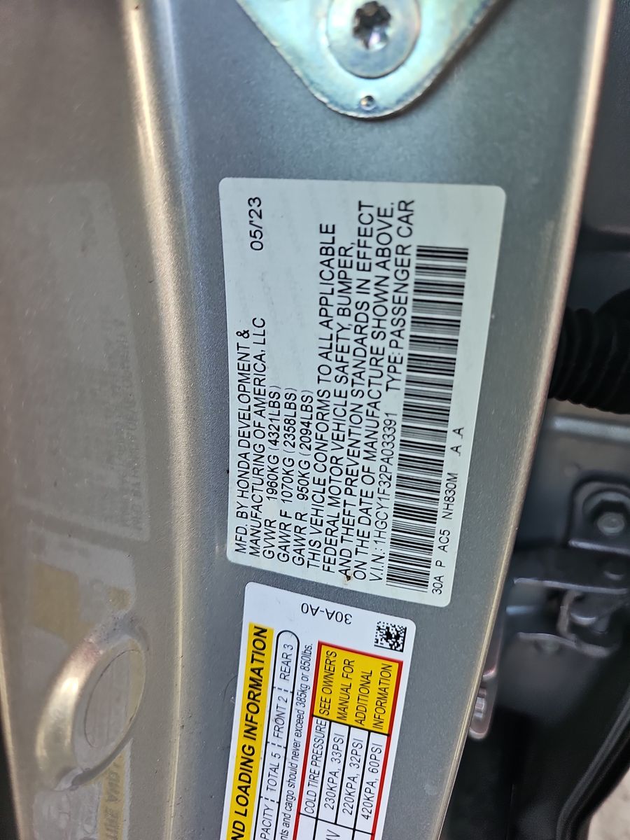 2023 Honda Accord EX FWD