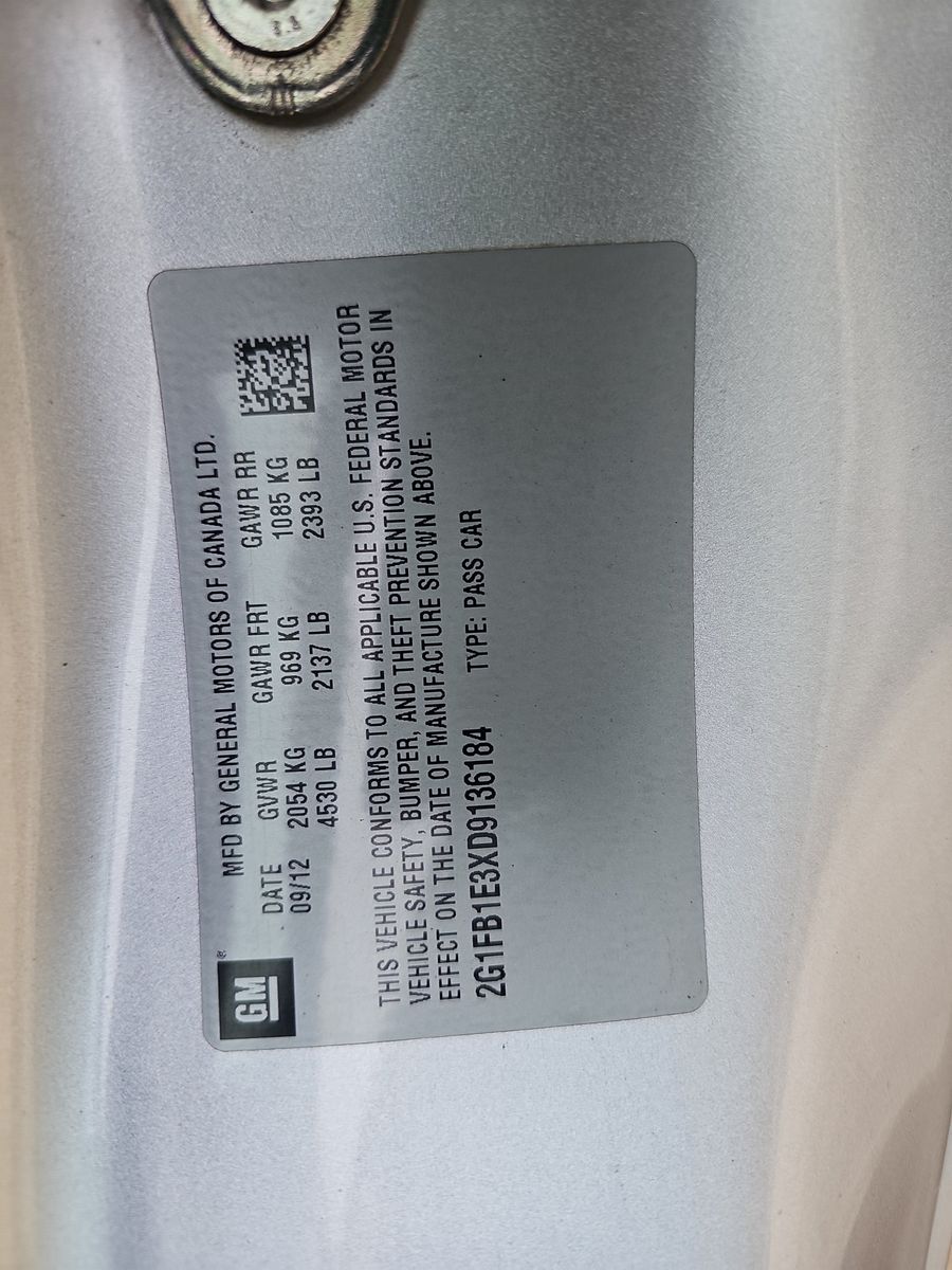 2013 Chevrolet Camaro LT RWD