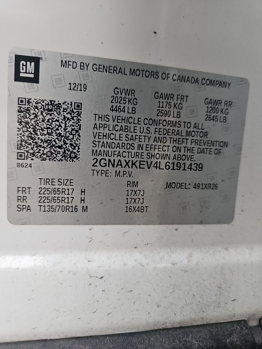 2020 Chevrolet Equinox LT FWD