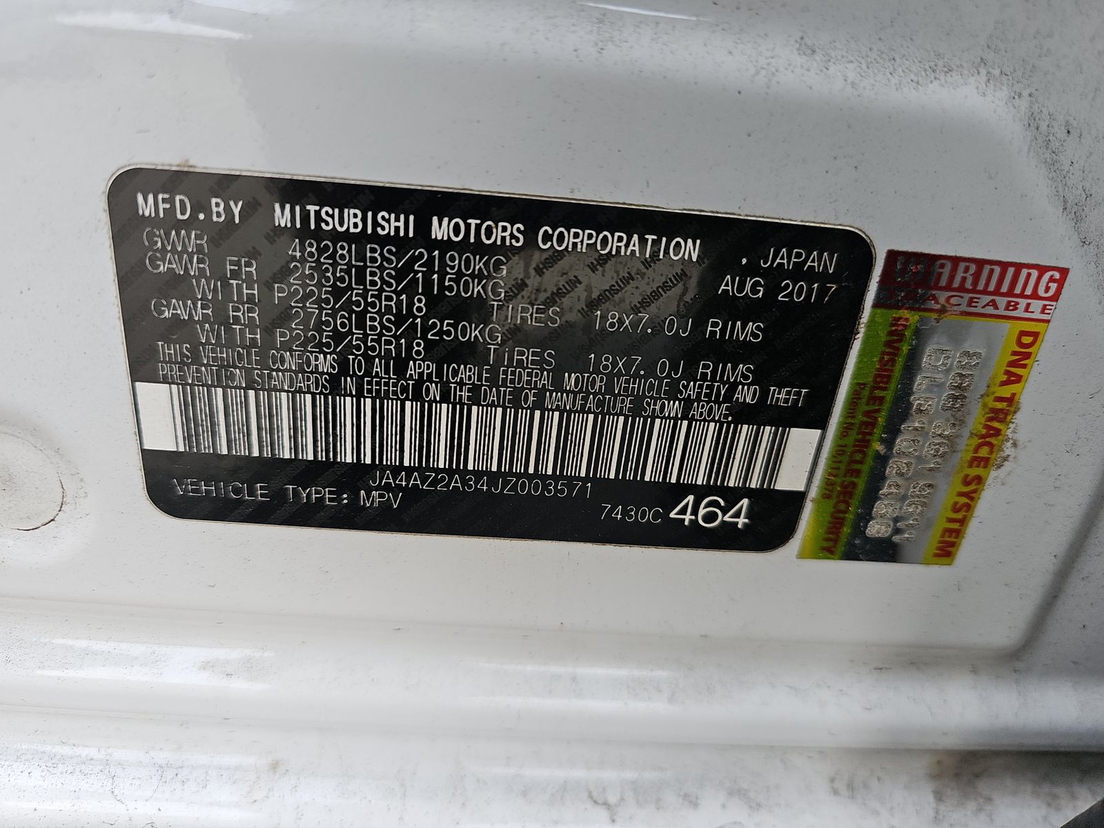 2018 Mitsubishi Outlander ES AWD