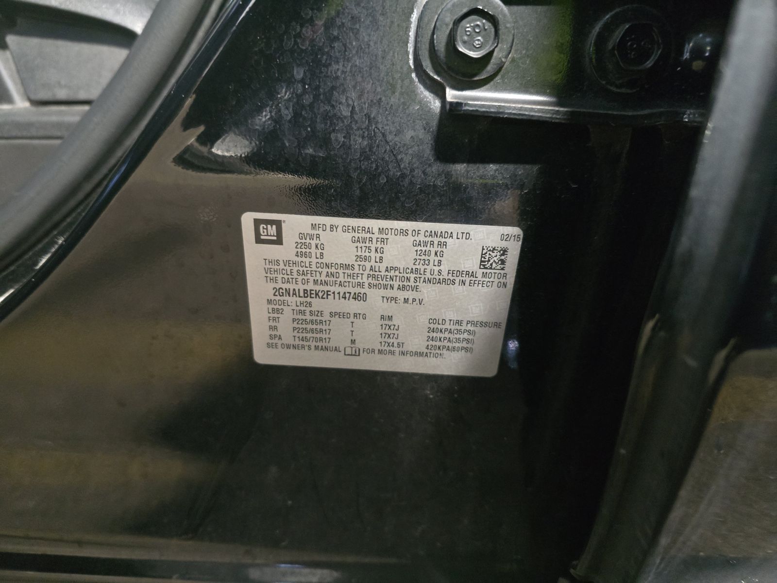 2015 Chevrolet Equinox LT FWD