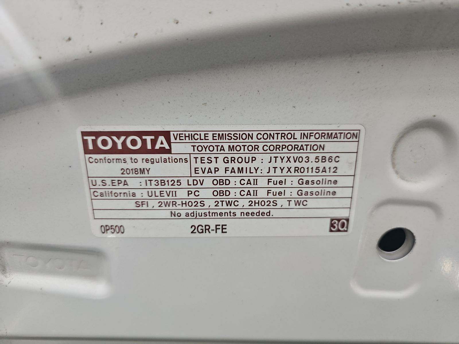 2018 Toyota Avalon XLE Premium FWD