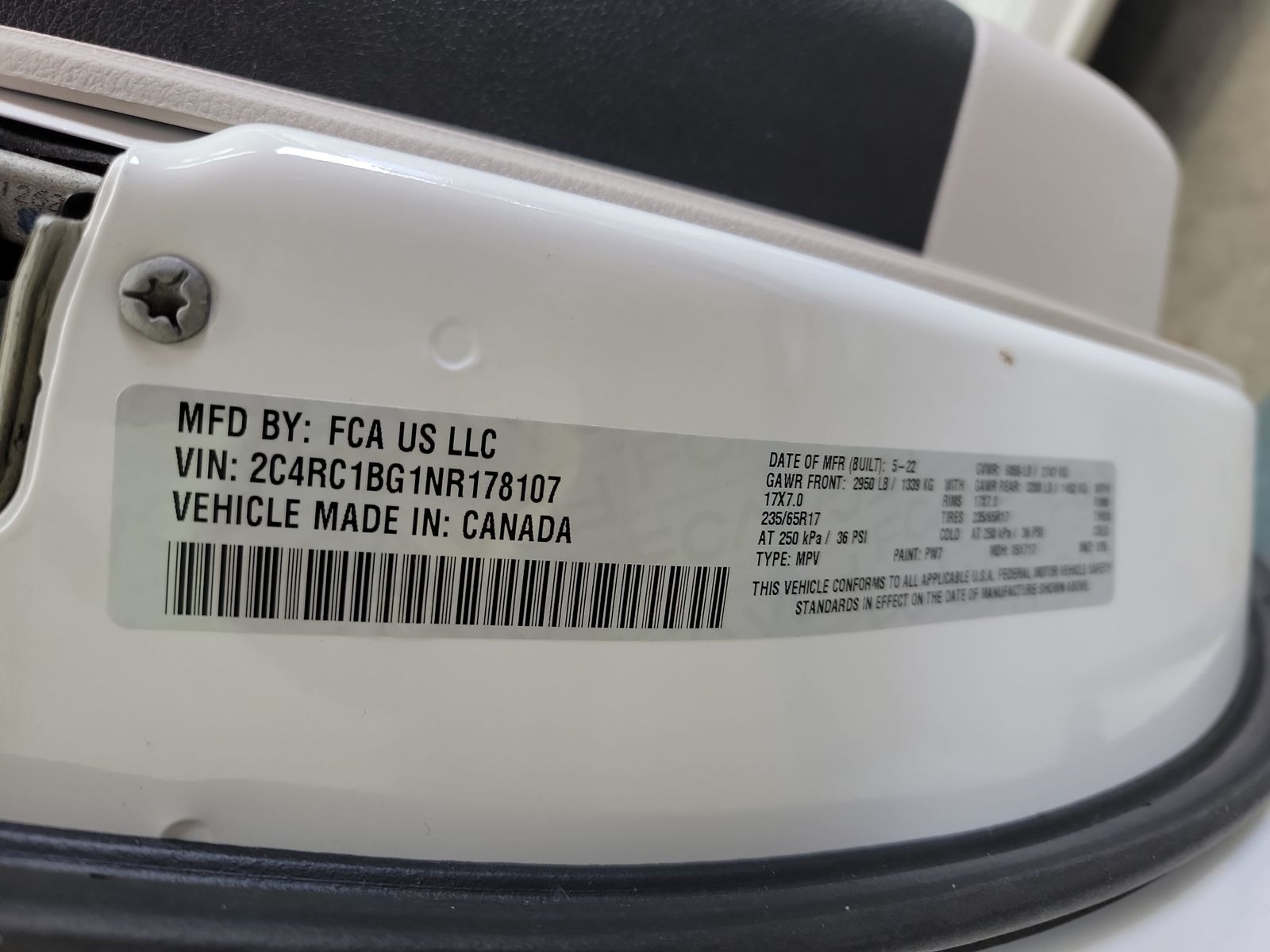 2022 Chrysler Pacifica Touring L FWD