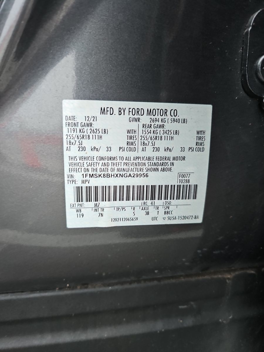 2022 Ford Explorer Base AWD