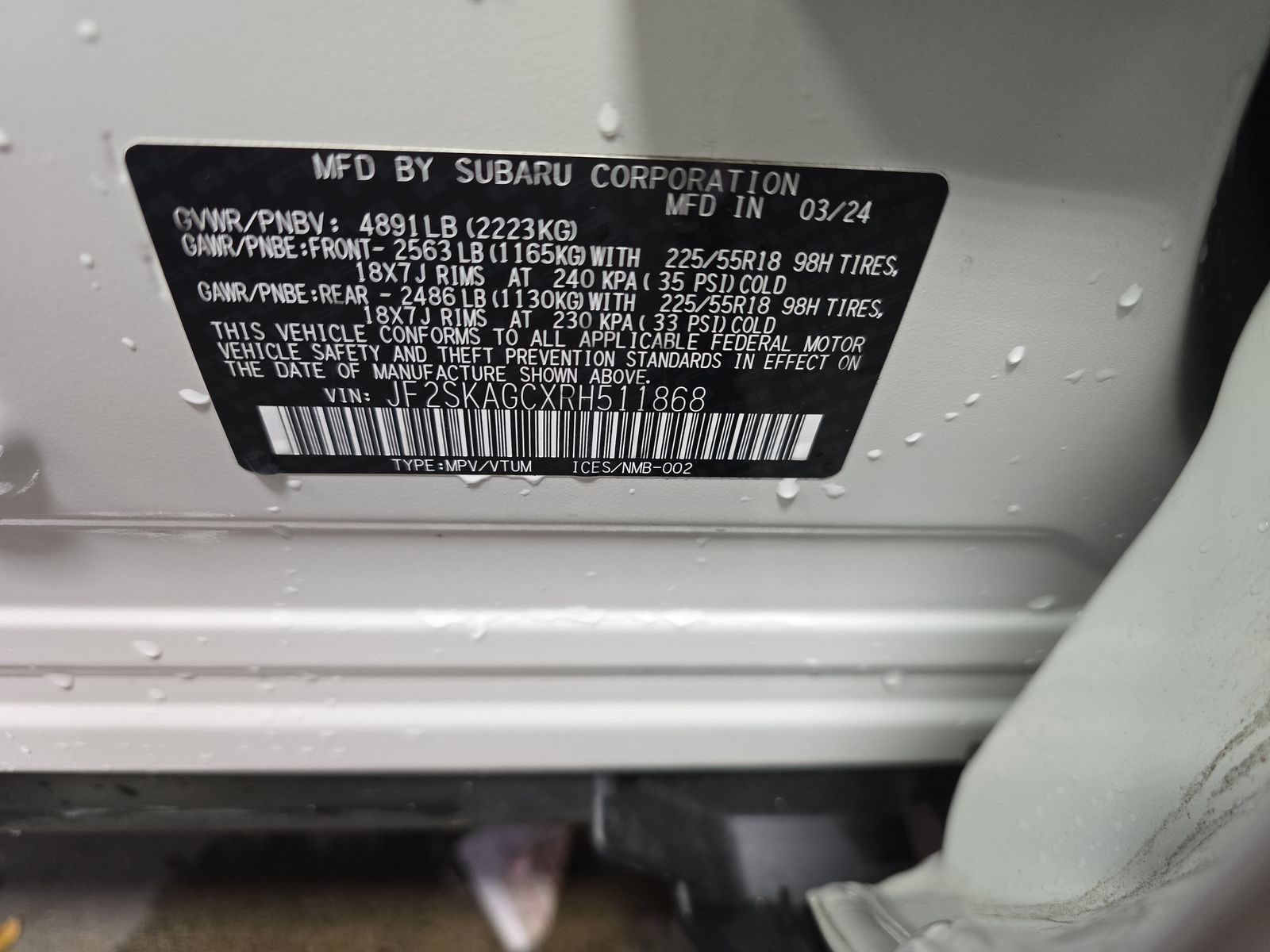 2024 Subaru Forester Sport AWD