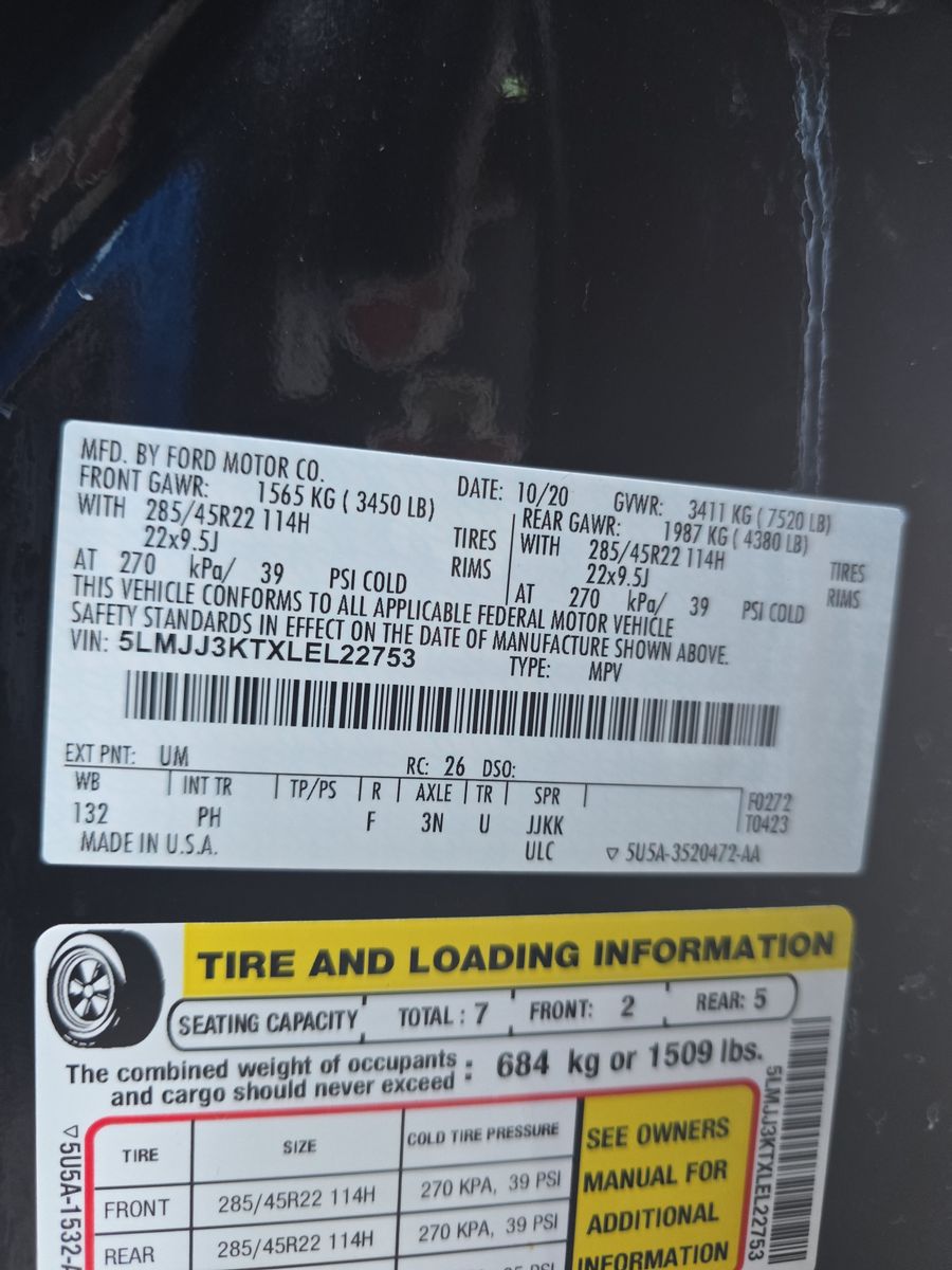 2020 Lincoln Navigator L Reserve RWD