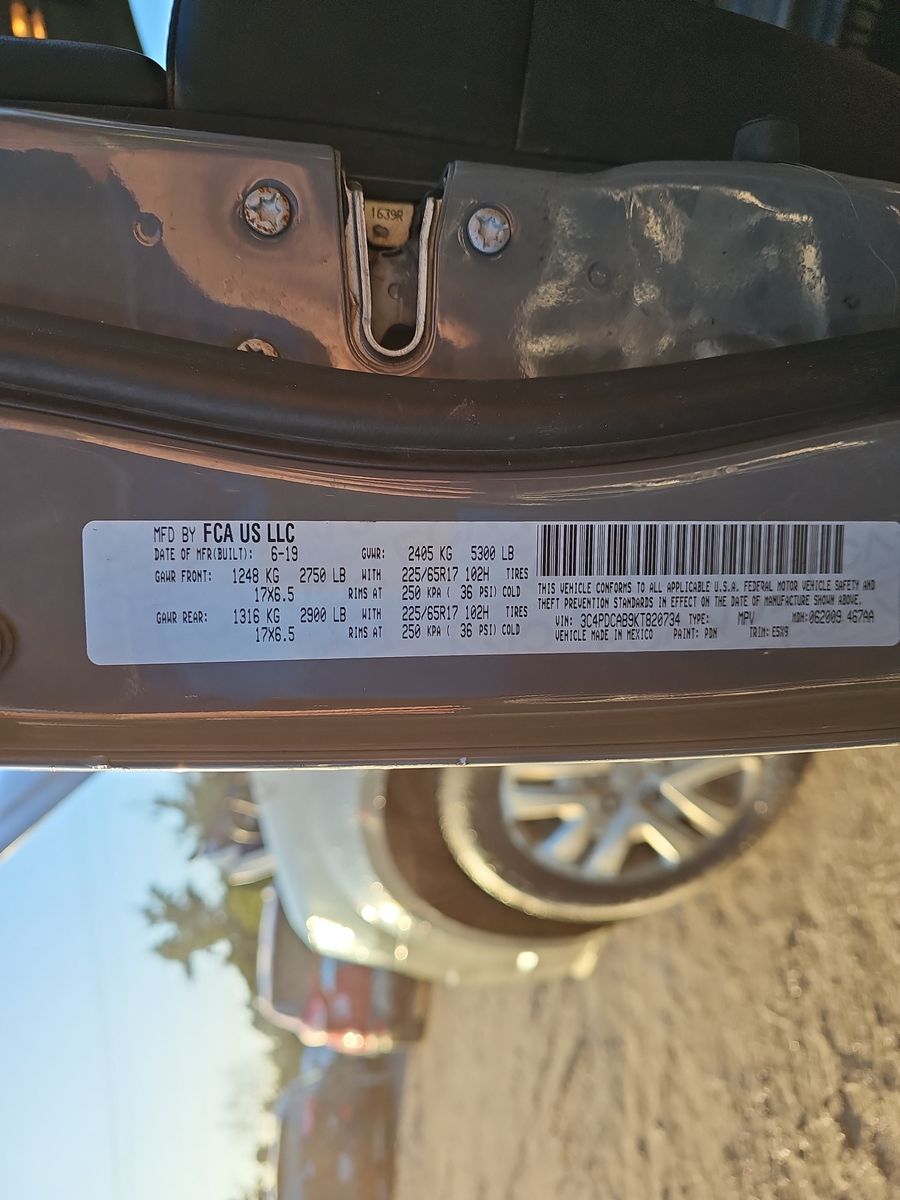 2019 Dodge Journey SE Value FWD