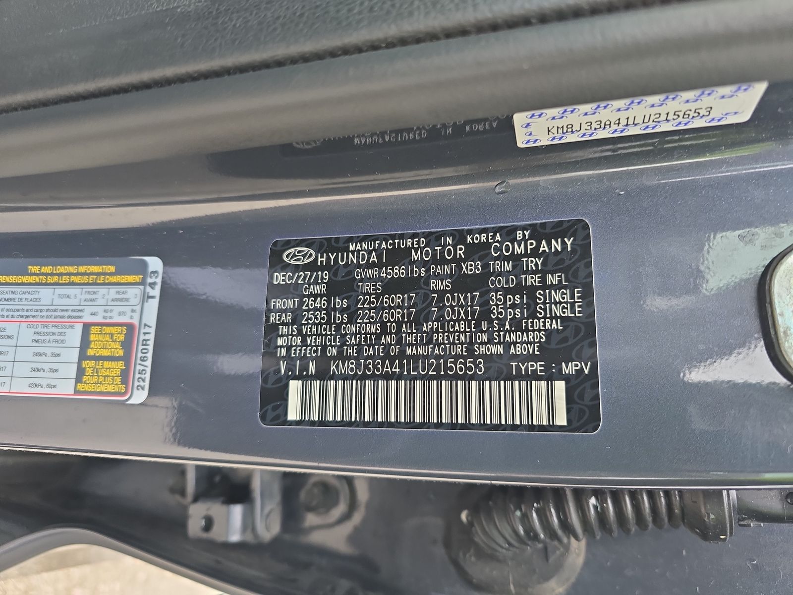 2020 Hyundai Tucson Value FWD