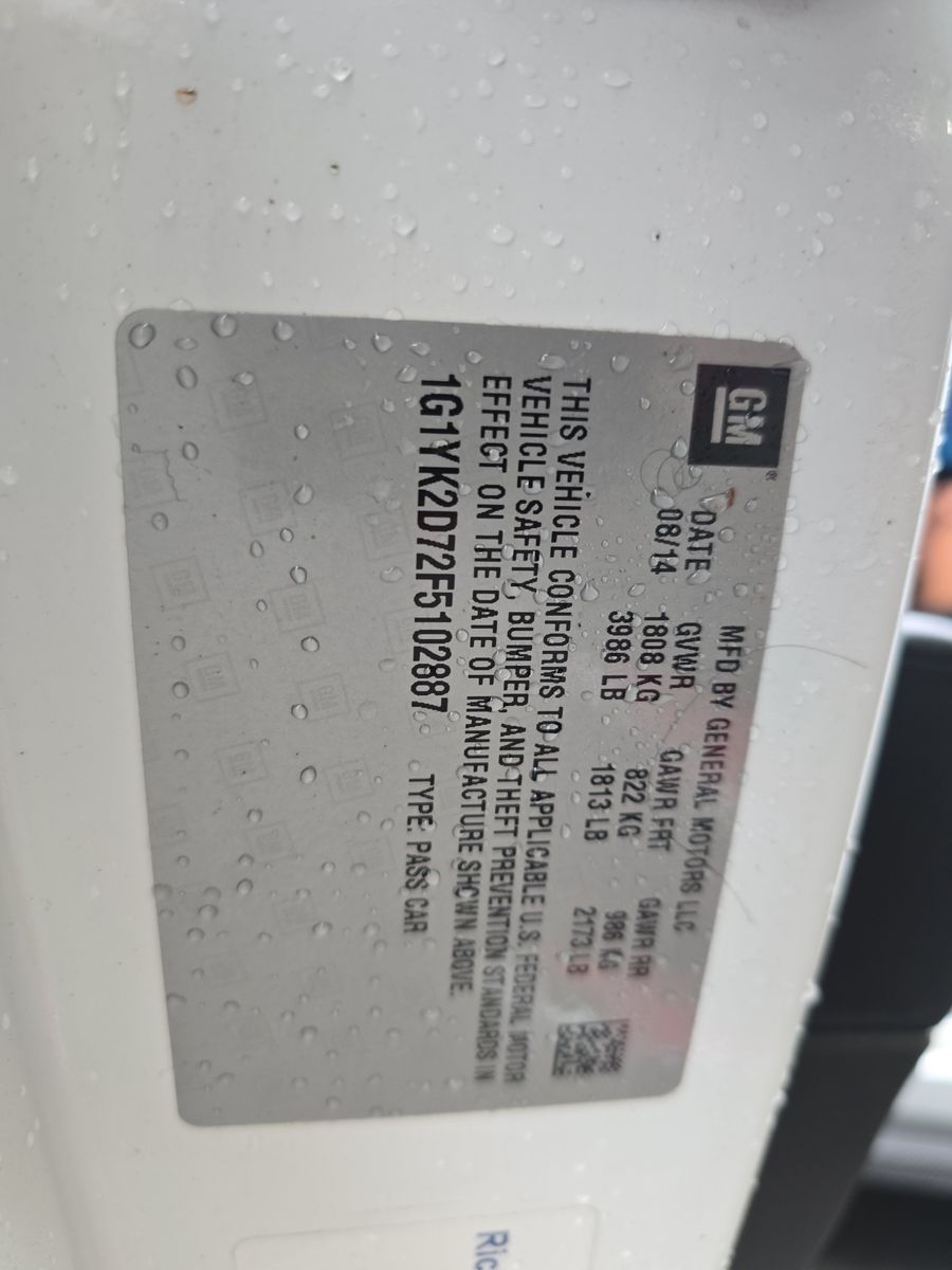 2015 Chevrolet Corvette Stingray Z51 RWD