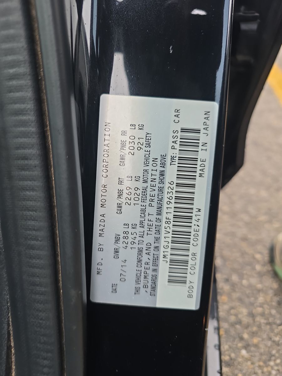 2015 MAZDA MAZDA6 Touring FWD