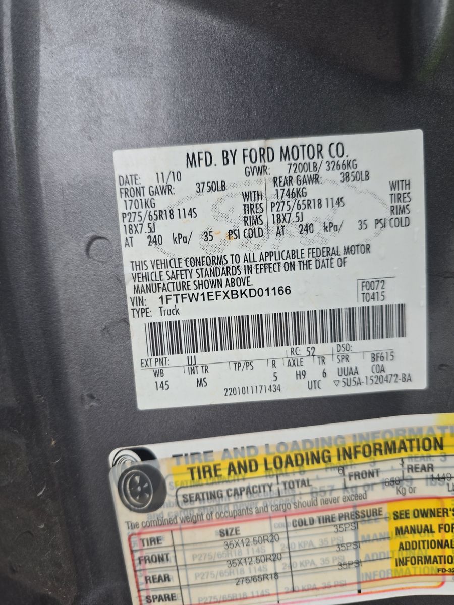 2011 Ford F-150 XLT AWD