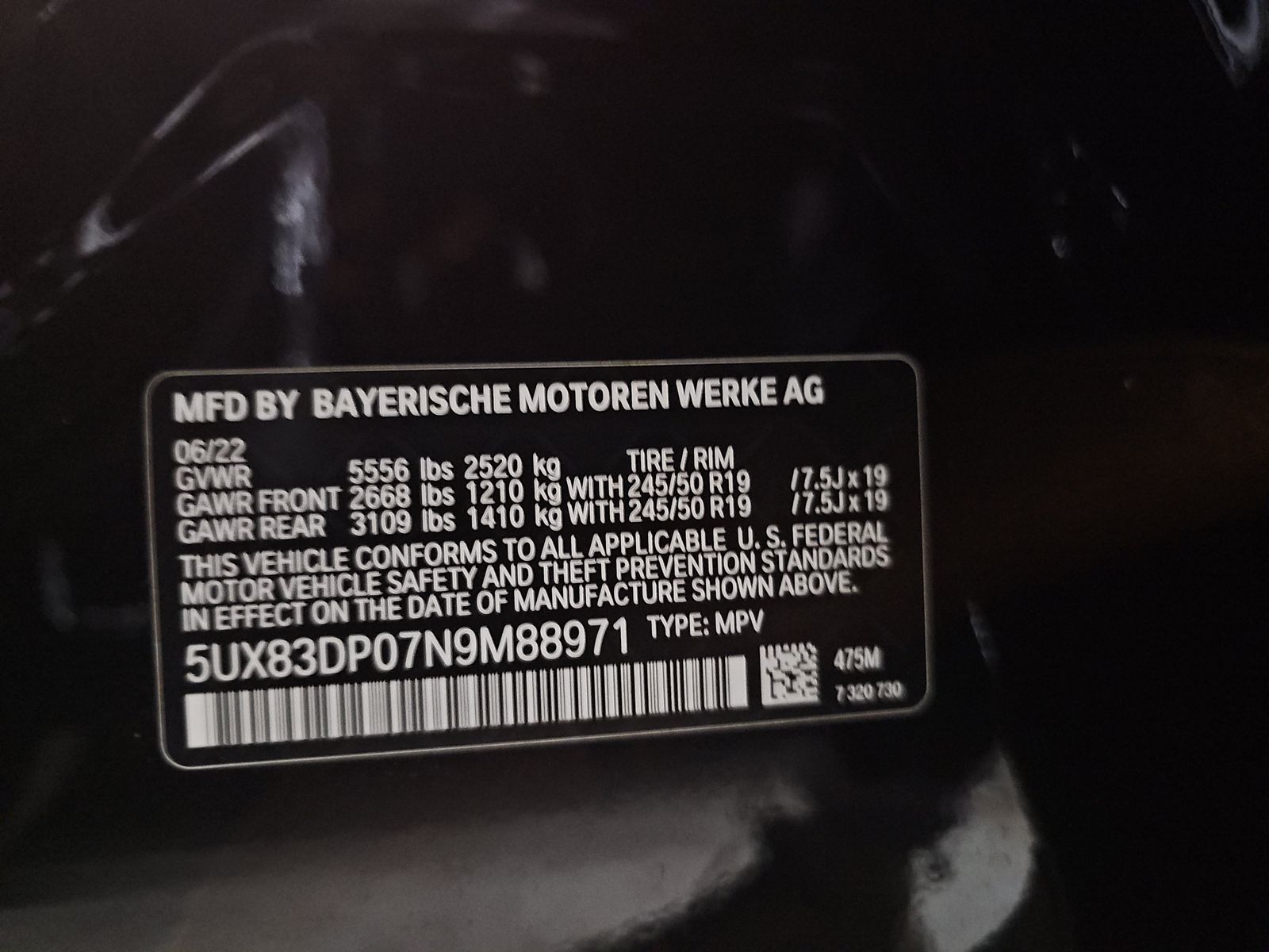 2022 BMW X3 M40i AWD