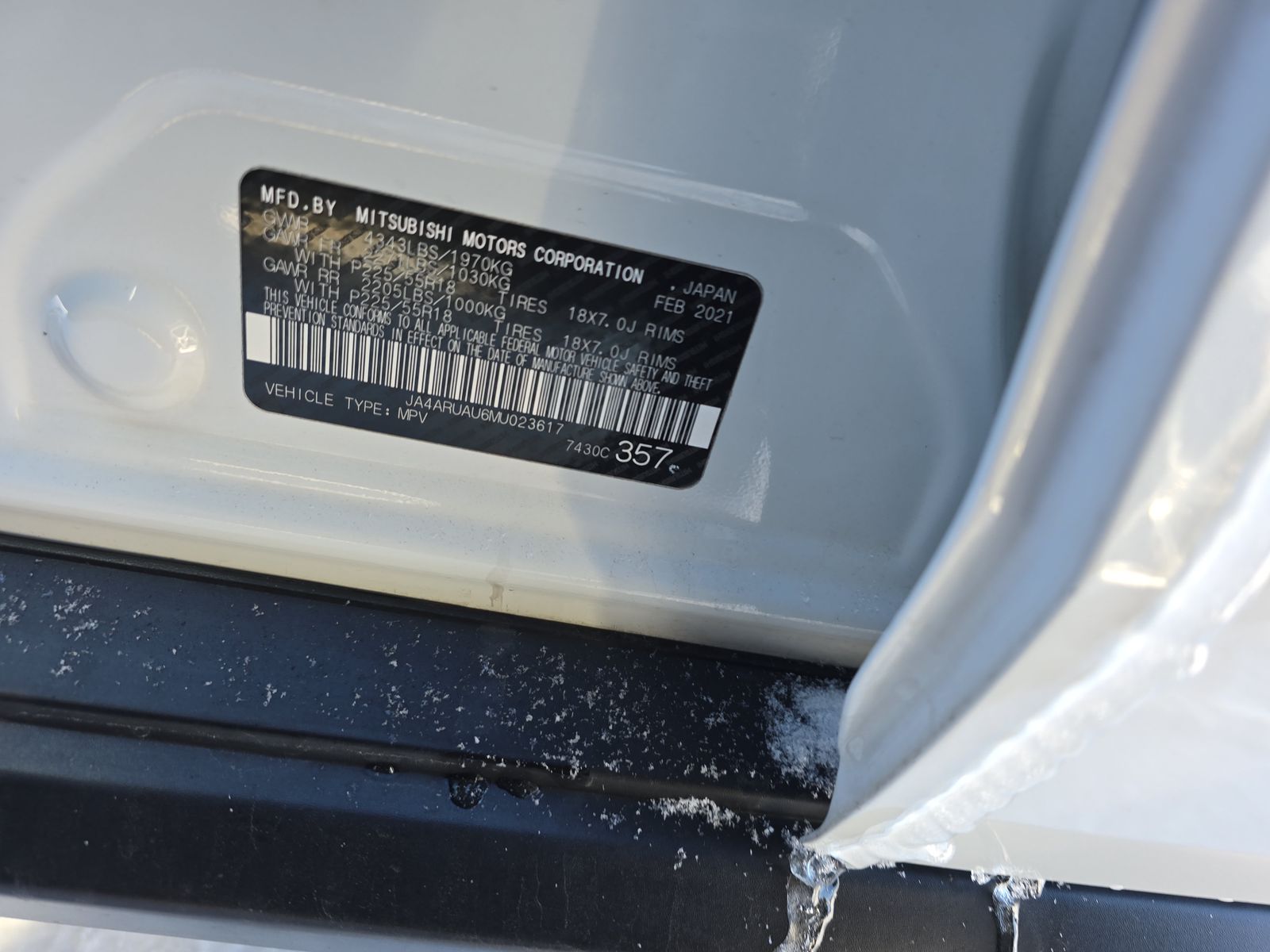 2021 Mitsubishi Outlander Sport 2.0 BE AWD