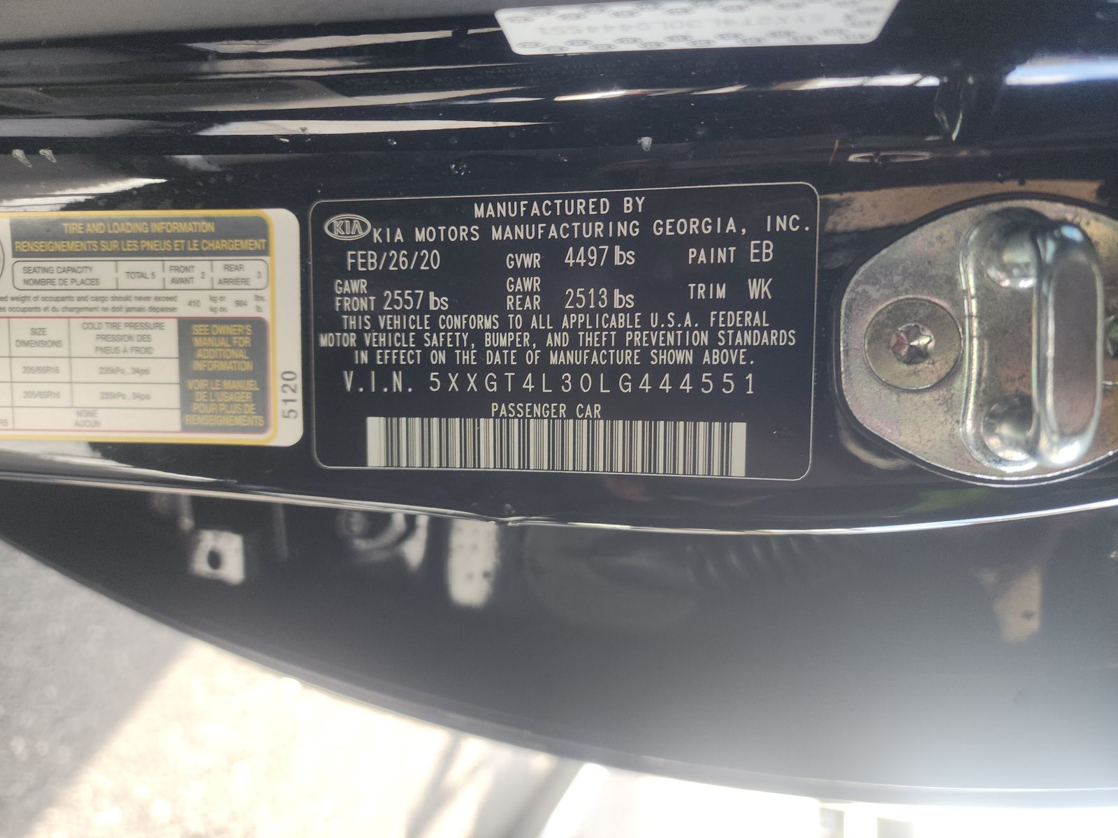 2020 Kia Optima LX FWD