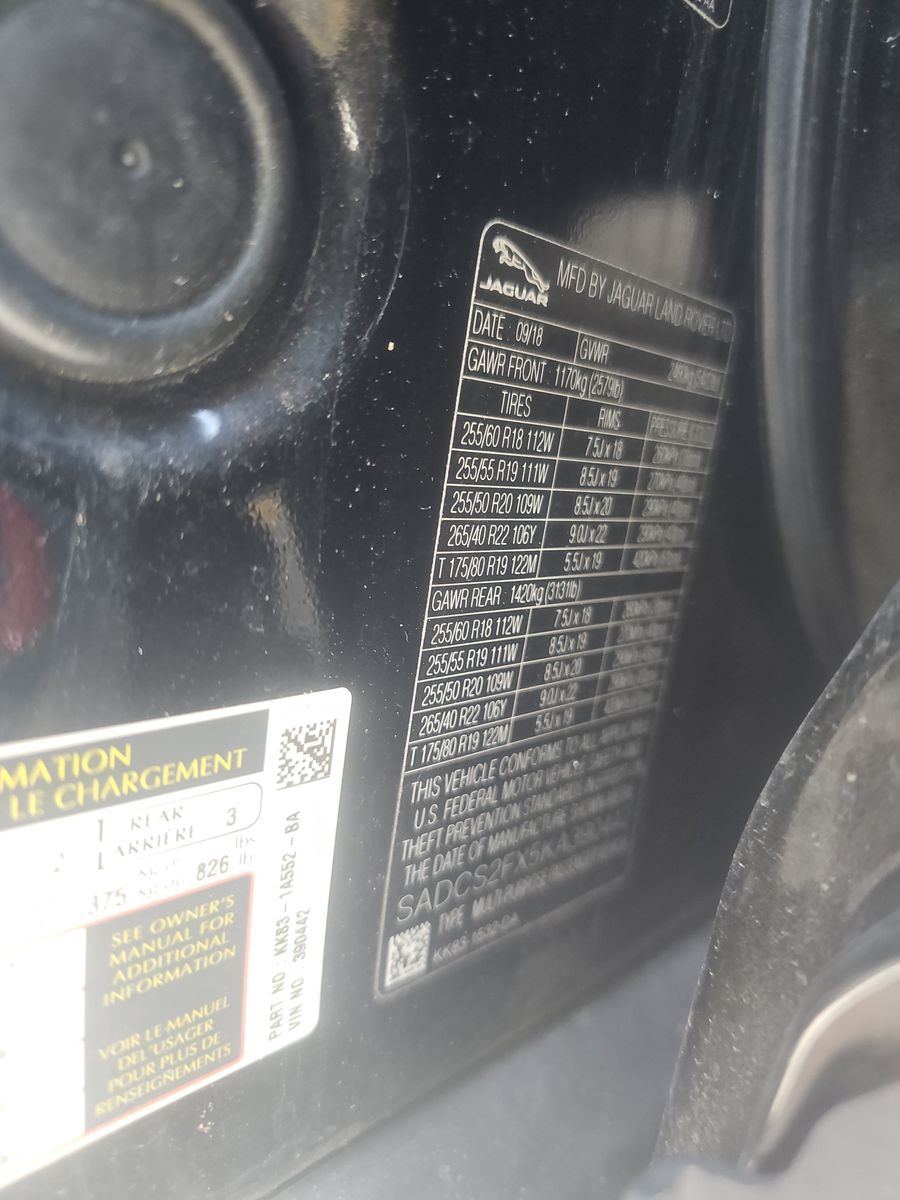 2019 Jaguar F-PACE 25t AWD