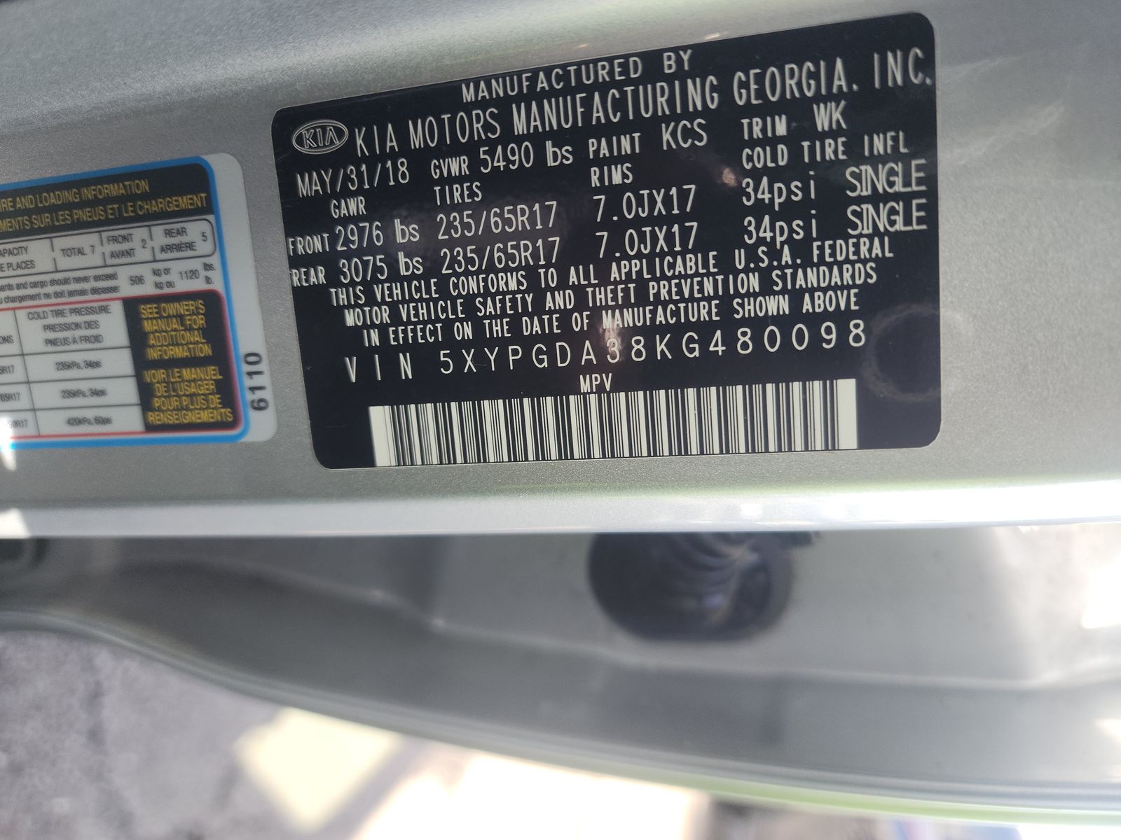 2019 Kia Sorento LX AWD