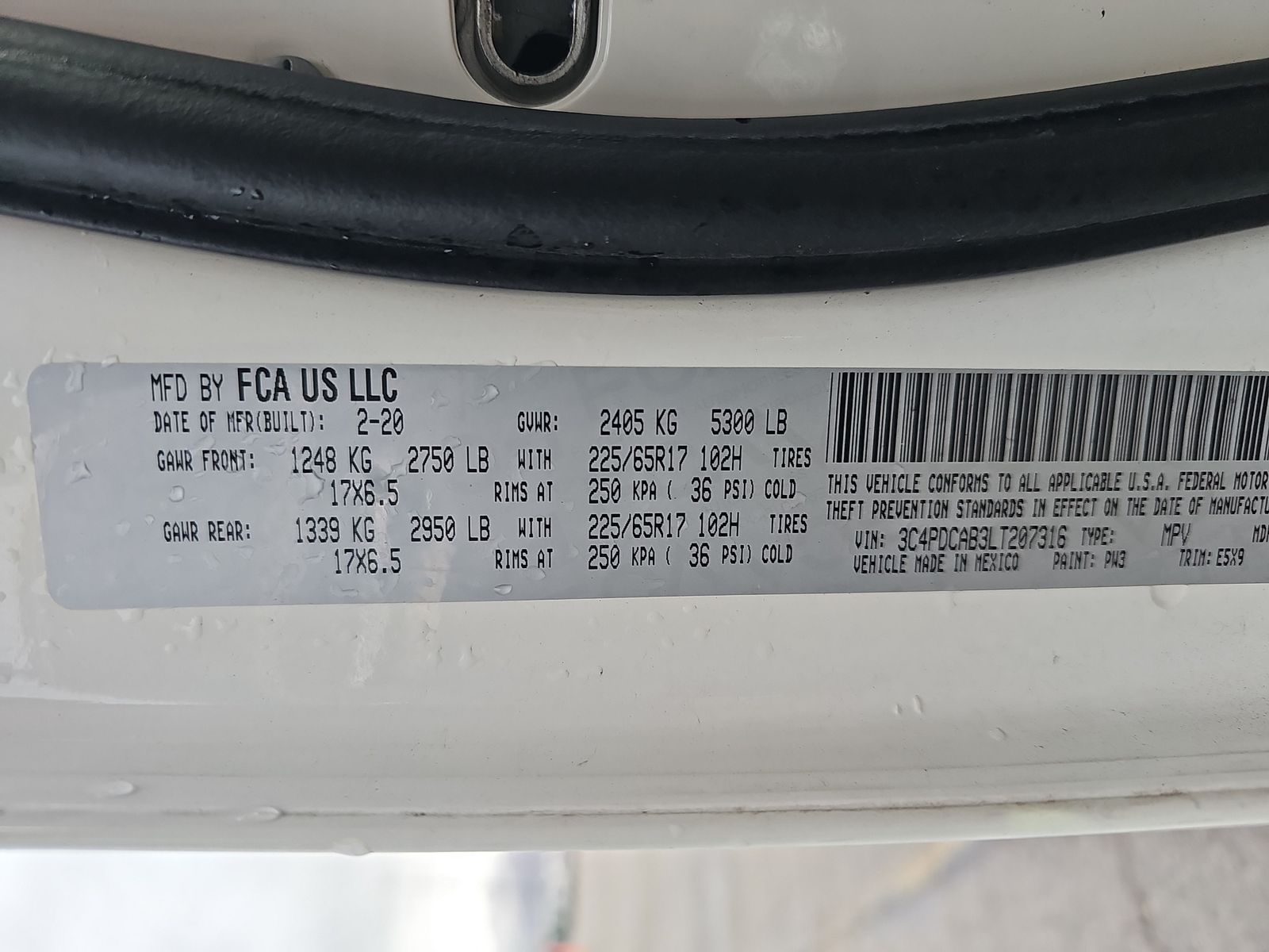 2020 Dodge Journey SE Value FWD